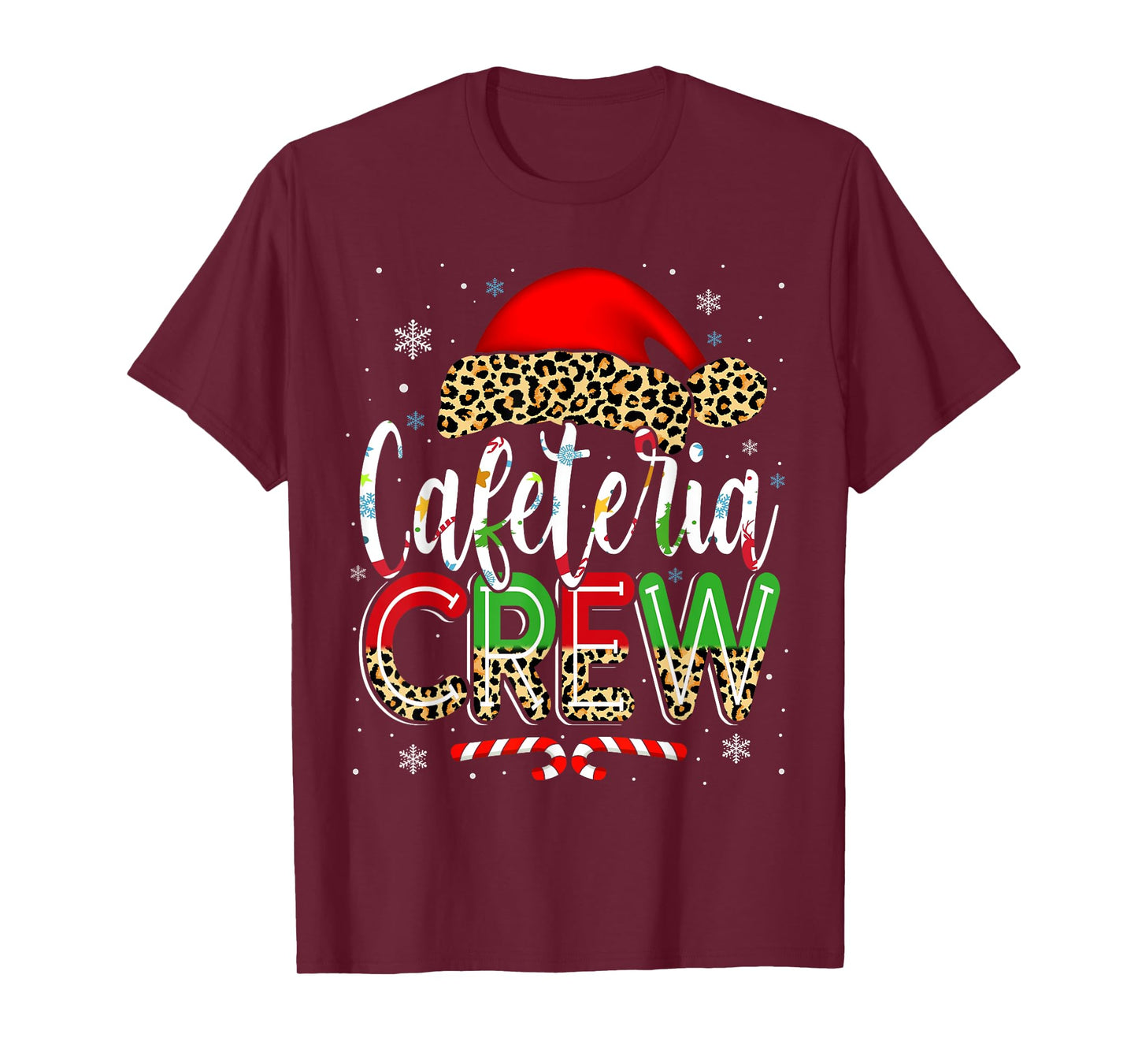 Cafeteria Crew Christmas Lunch Lady Xmas Ugly Sweater T-Shirt