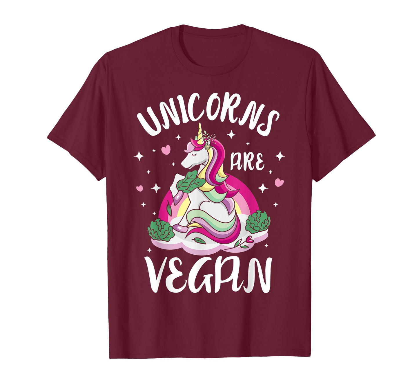 Kawaii Unicorns Are Vegan Vegetarian Design For Men & Women T-Shirt
