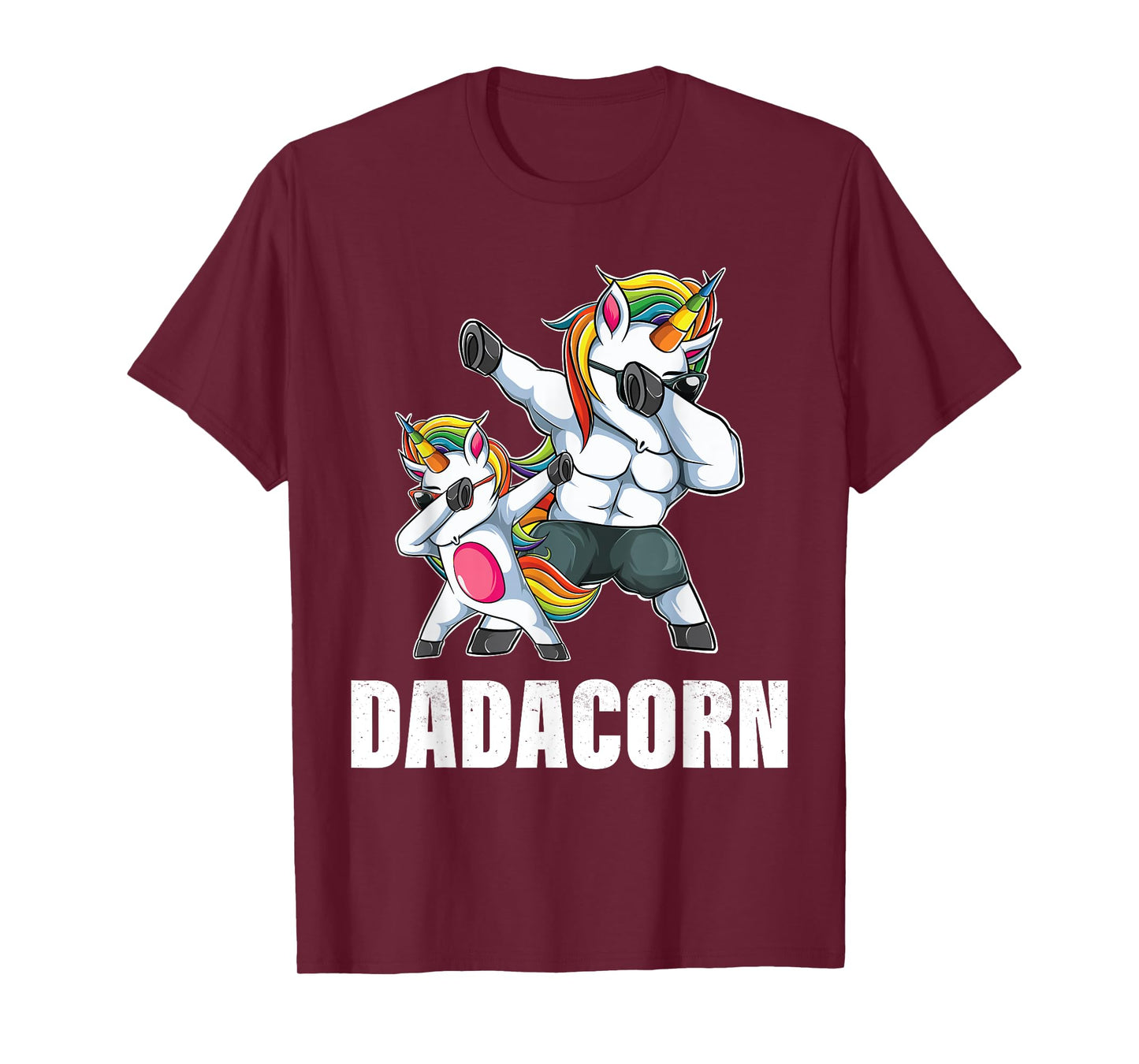 Dadacorn Dadicorn Daddycorn Unicorn Dad Baby Fathers Day T-Shirt