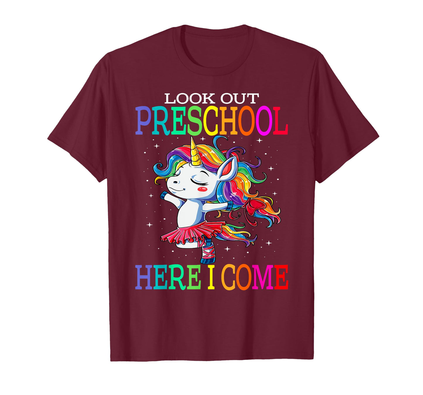 Kids Look Out Preschool Here I Come Unicorn T-Shirt