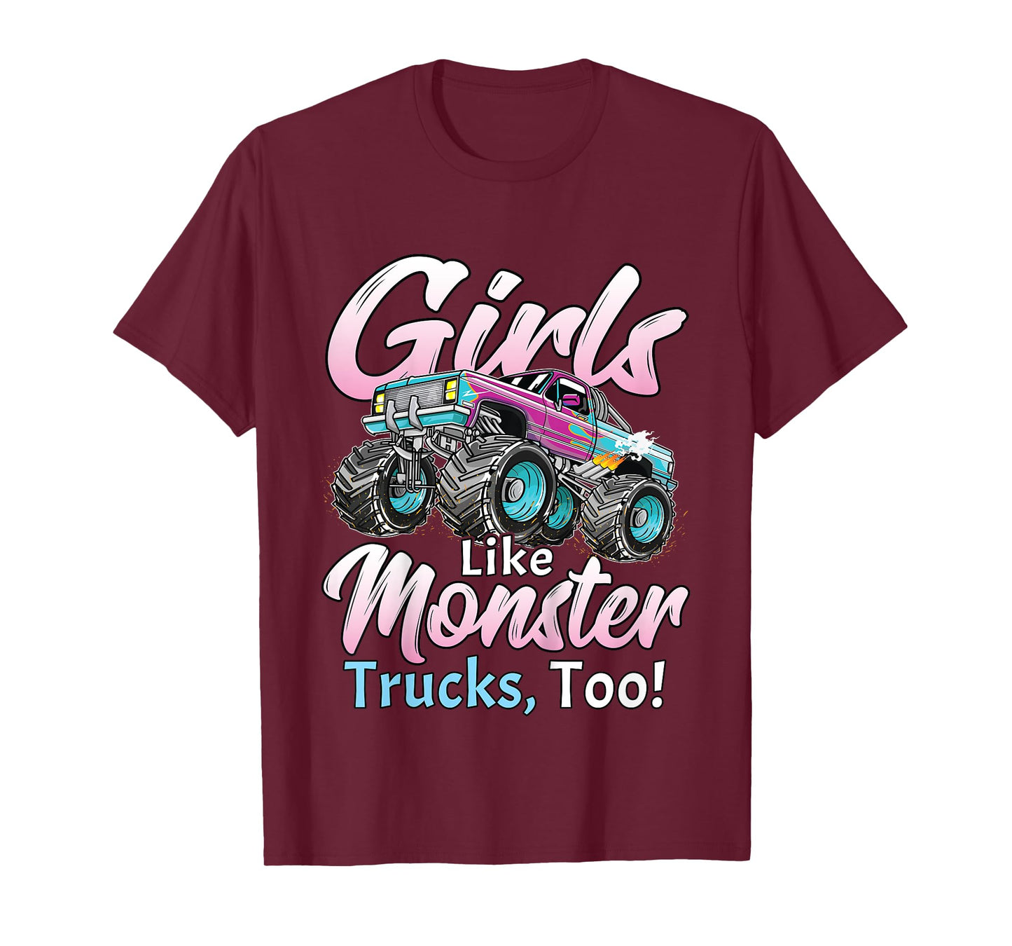 Monster Truck Unicorn Birthday Party Monster Truck Girl T-Shirt