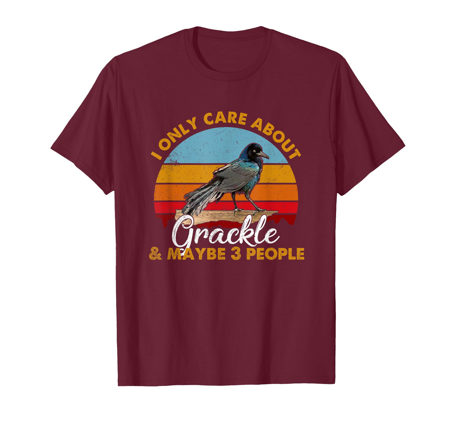 Retro Style Sunset Grackle T-Shirt