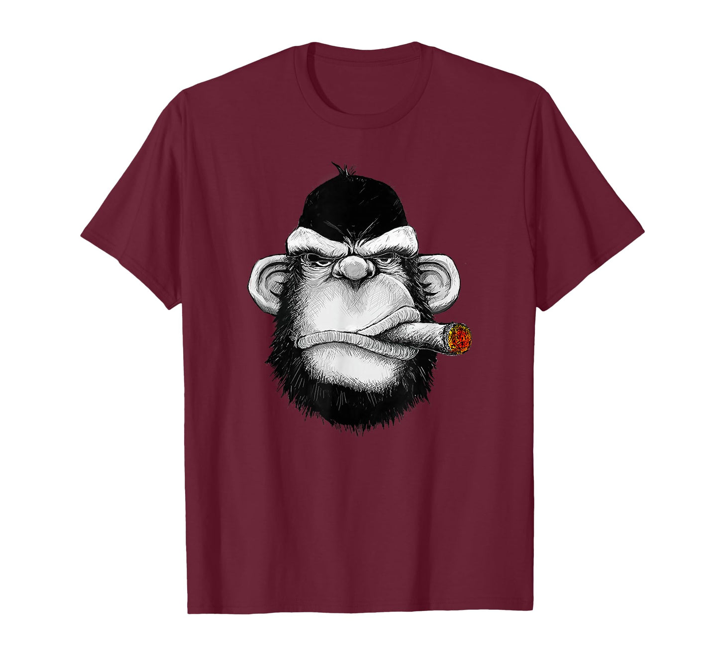 Monkey Cigar Gorilla Smoking Cigarette T-shirt T-Shirt