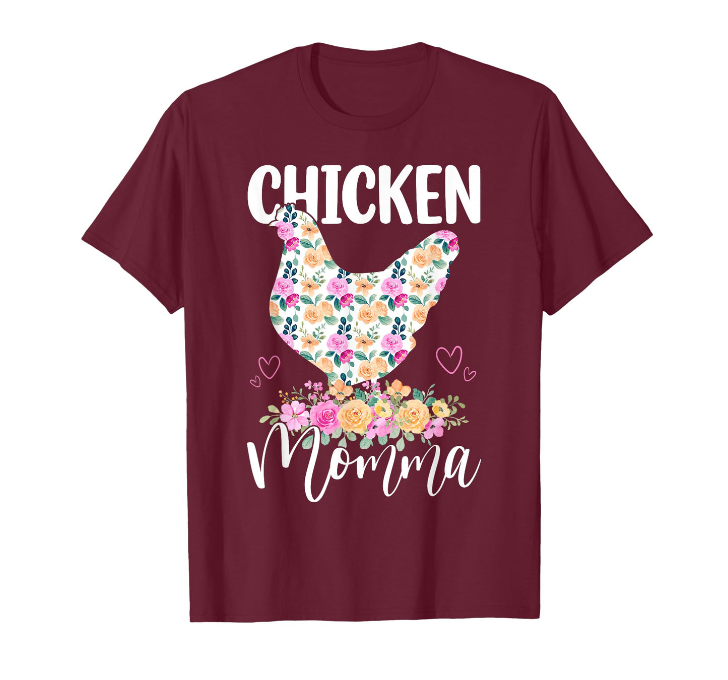 Cute Chicken Momma Floral Mom Mommy Mama Mothers Day Women T-Shirt
