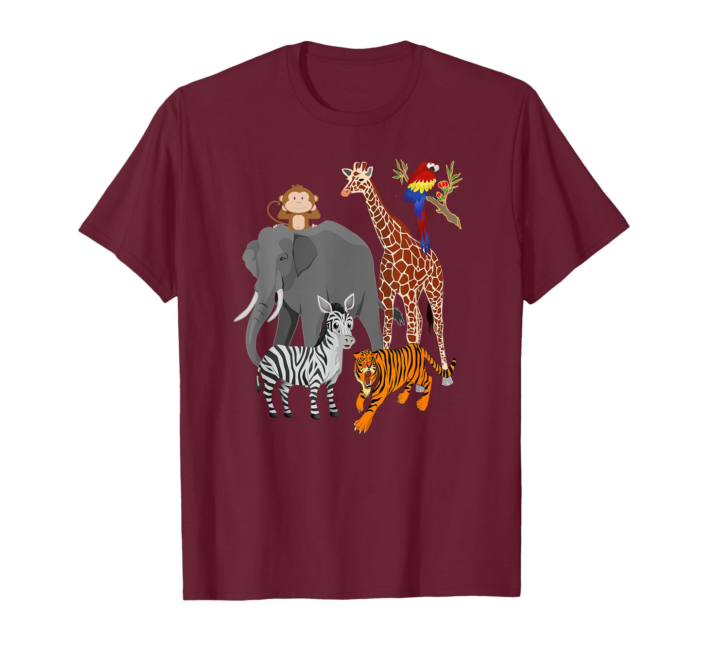 Zoo Animals Shirt Wildlife Birthday Party A Day At The Zoo T-Shirt