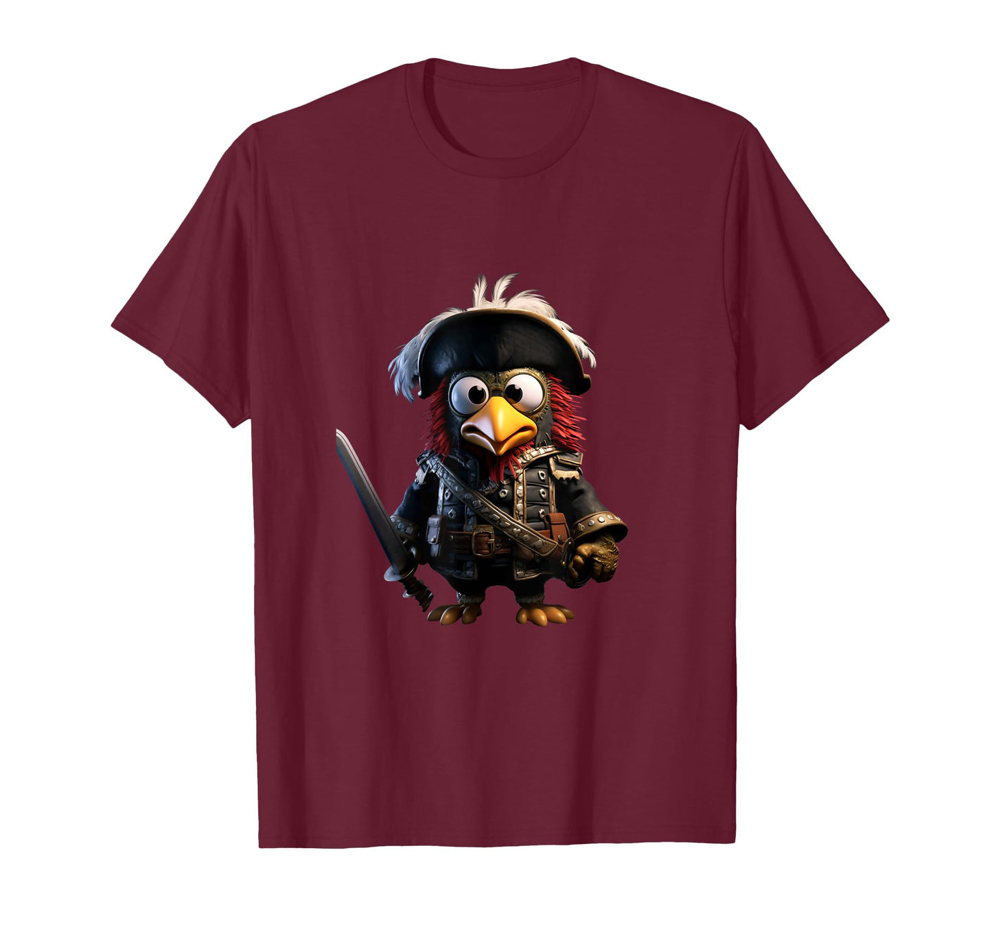 Pirate Chicken Buccaneer Pirate Costume Kids Boys T-Shirt