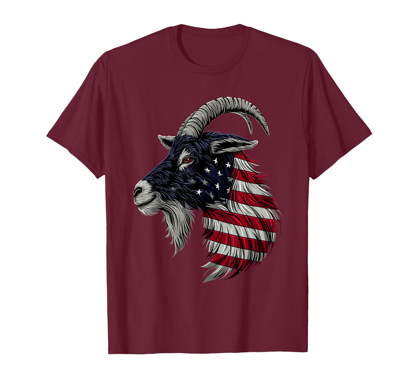 Goat Farm Patriotic Farmer 4th Of July USA American Flag T-Shirt for Women Men