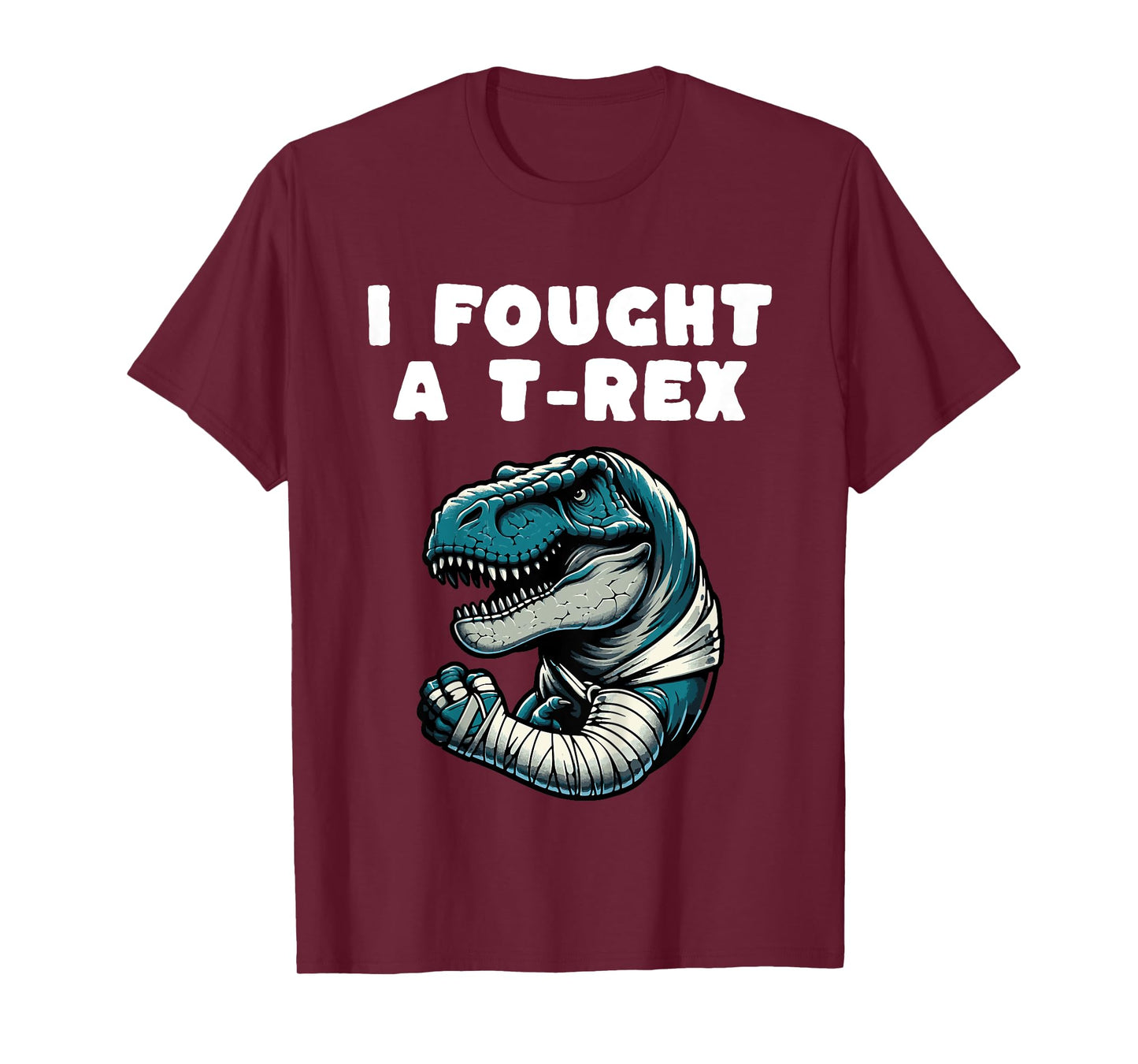 Kids Broken Arm Recovery Kids Boys Dinosaur T-Shirt