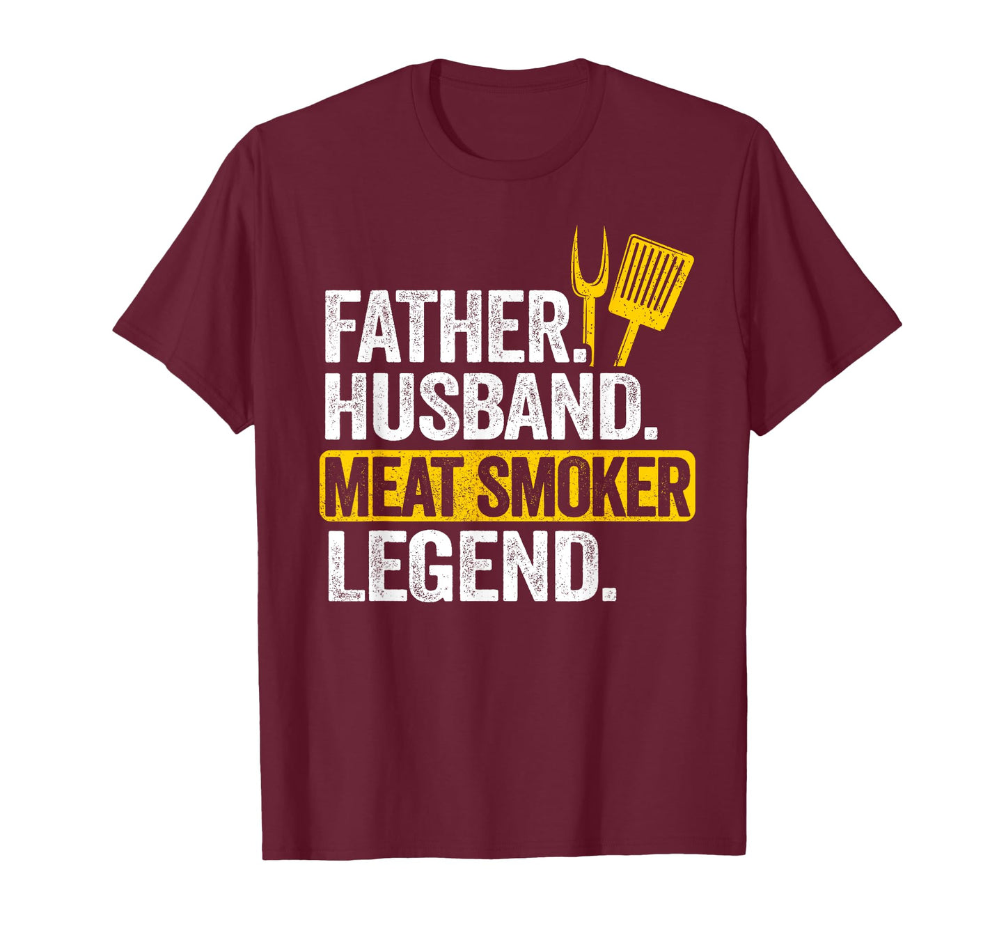 Father Husband Meat Smoker Legend Grilling Dad Meat Smoking T-Shirt