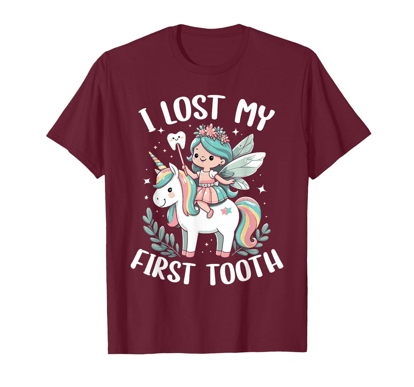 I Lost My First Tooth Funny Unicorn Tooth Fairy T-Shirt