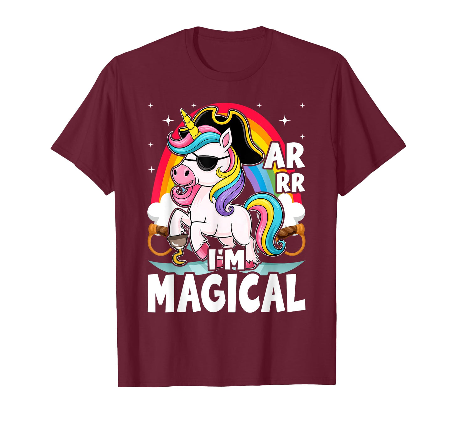 I'm Magical Caribbean Buccaneer Toddler Girl Unicorn Pirate T-Shirt