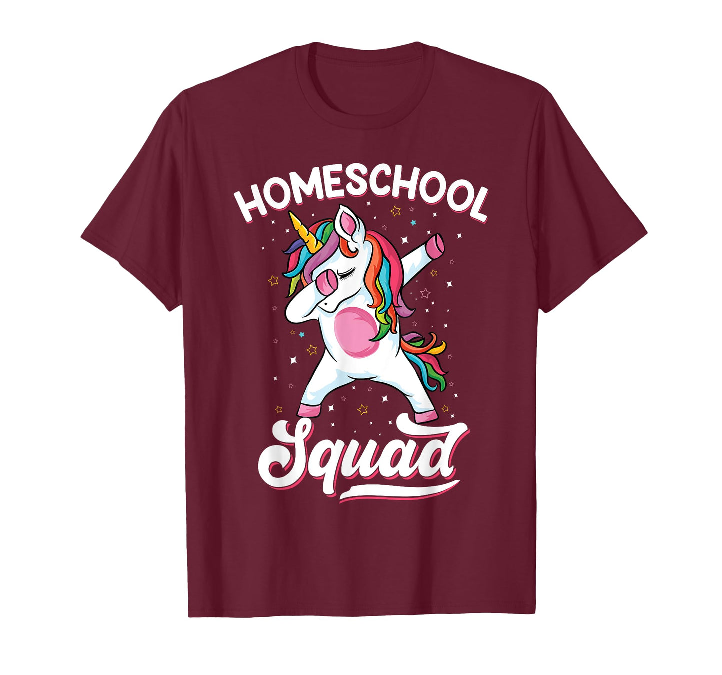 Magical cute Dabbing unicorn First Day Of School Homeschool T-Shirt