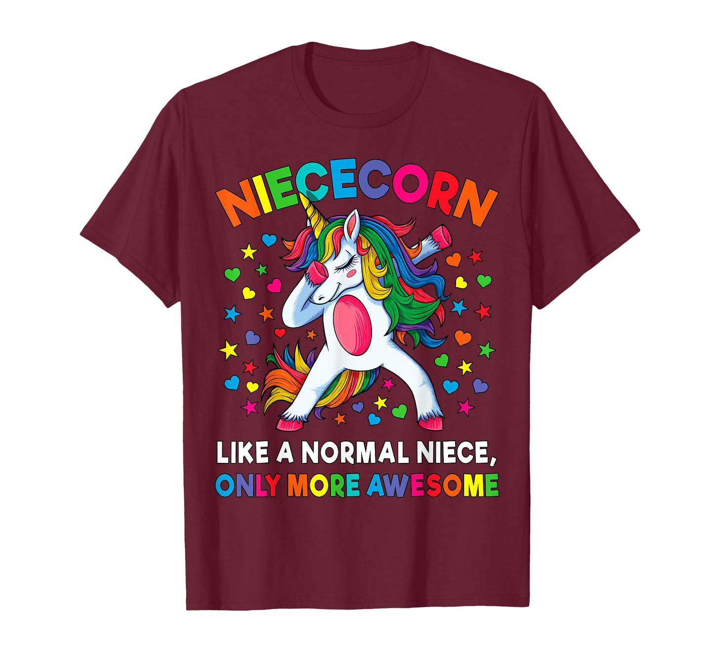 Niececorn Like A Niece Only Awesome Dabbing Unicorn Women T-Shirt