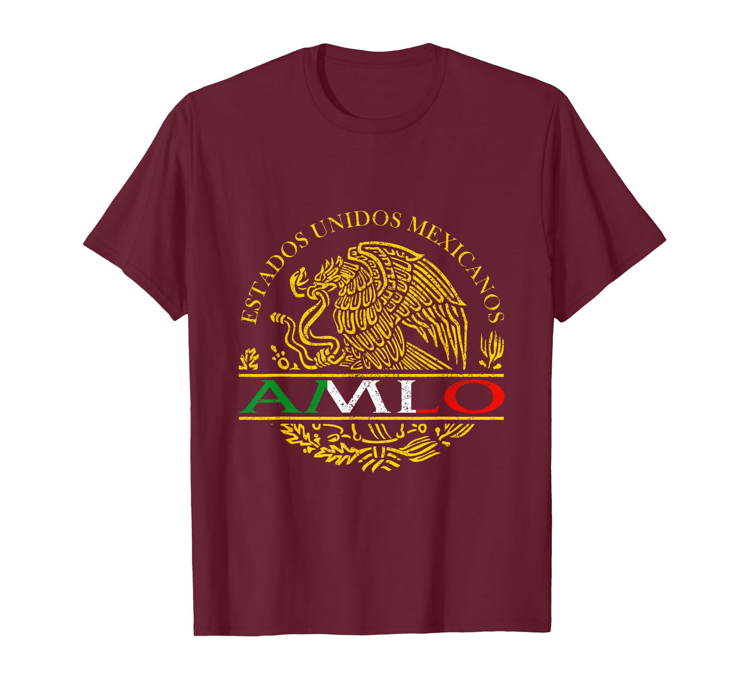 AMLO Aguila Dorada Mexicana Tricolor Mexican Eagle T-Shirt