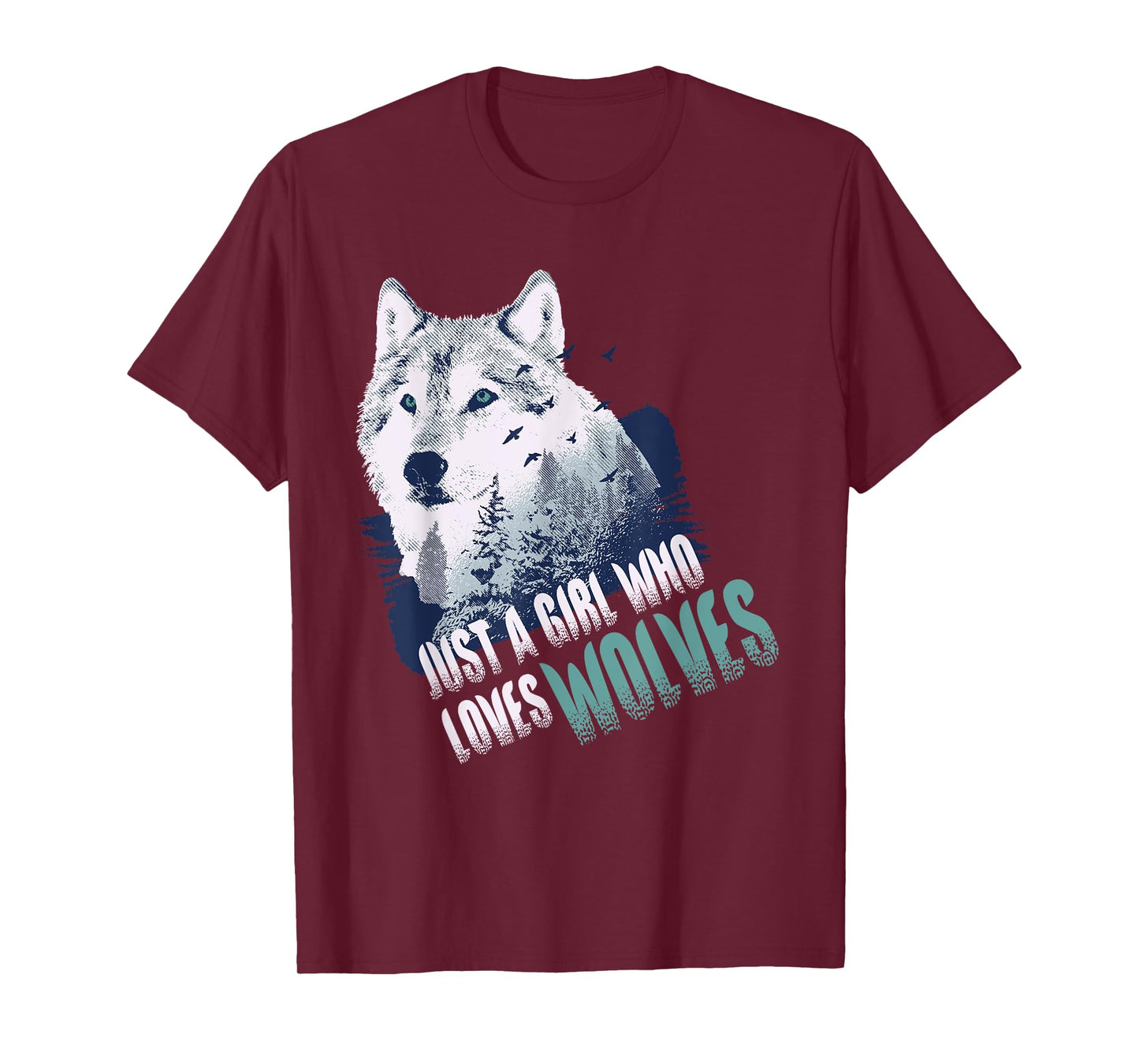 Just A Girl Who Loves Wolves | Cute Wolf Lover Gift T-Shirt