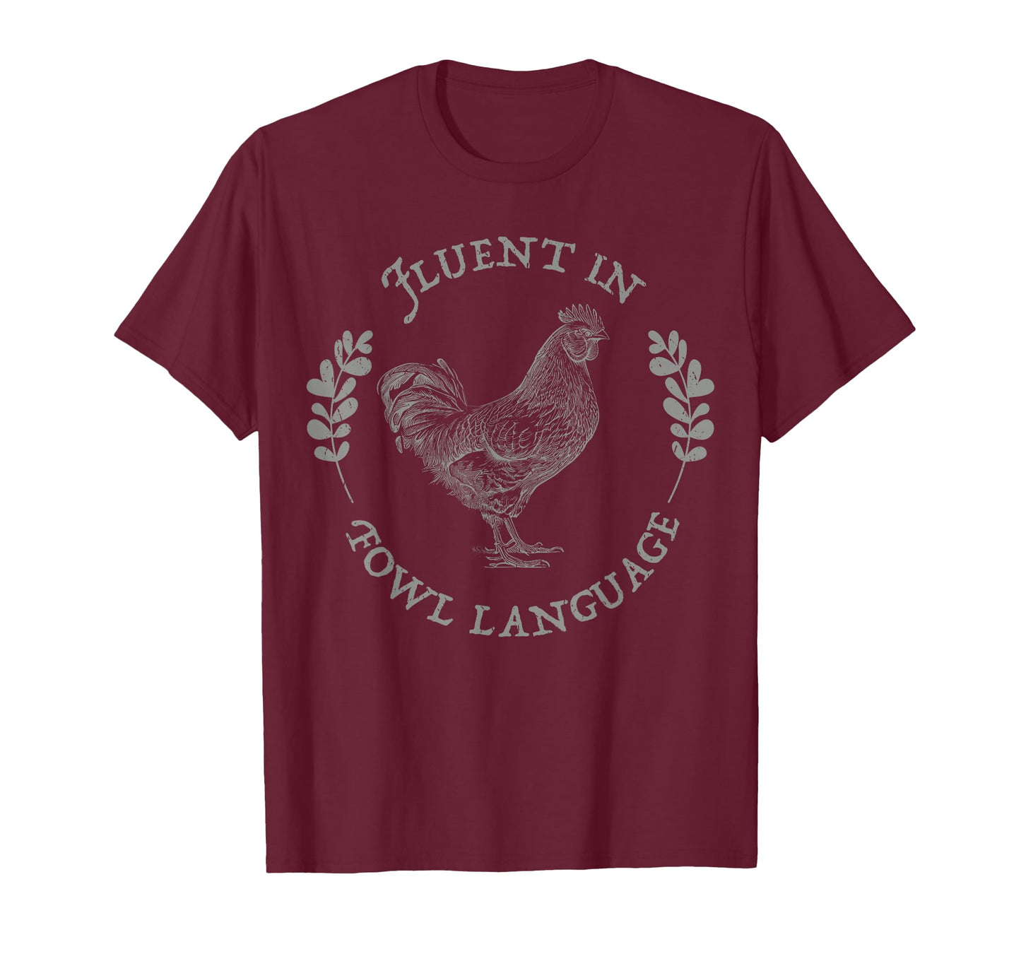 Fluent In Fowl Language farmer Chicken mom patriotic chicken T-Shirt