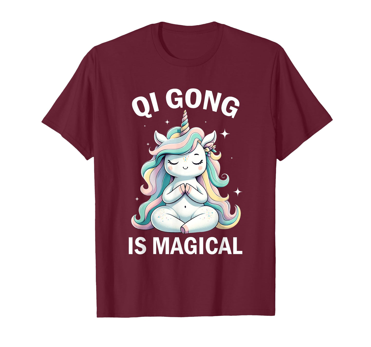 Qi Gong Is Magical Unicorn Qigong Chinese Meditation T-Shirt