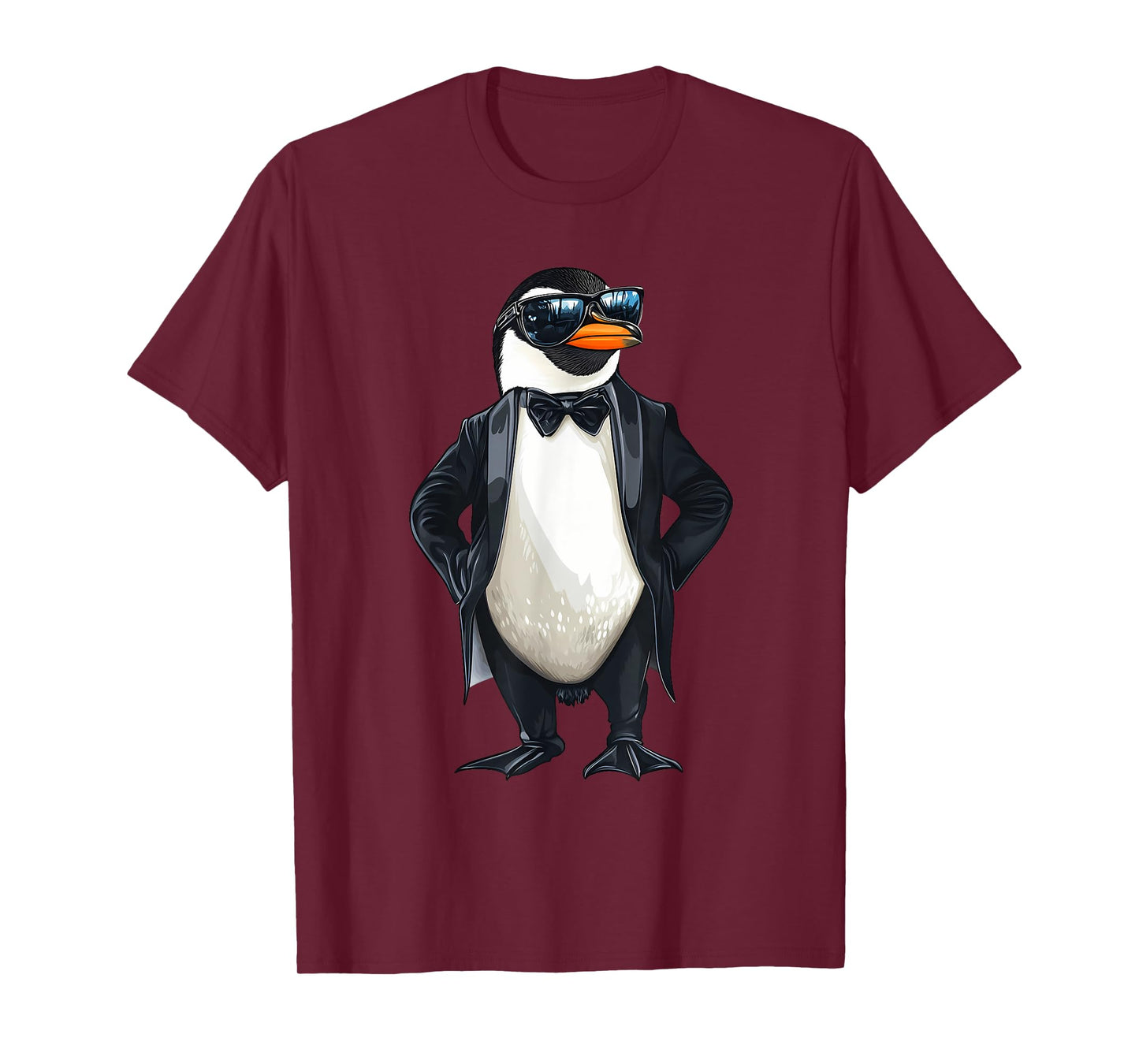 Funny Penguin Tuxedo Graphic T-Shirt