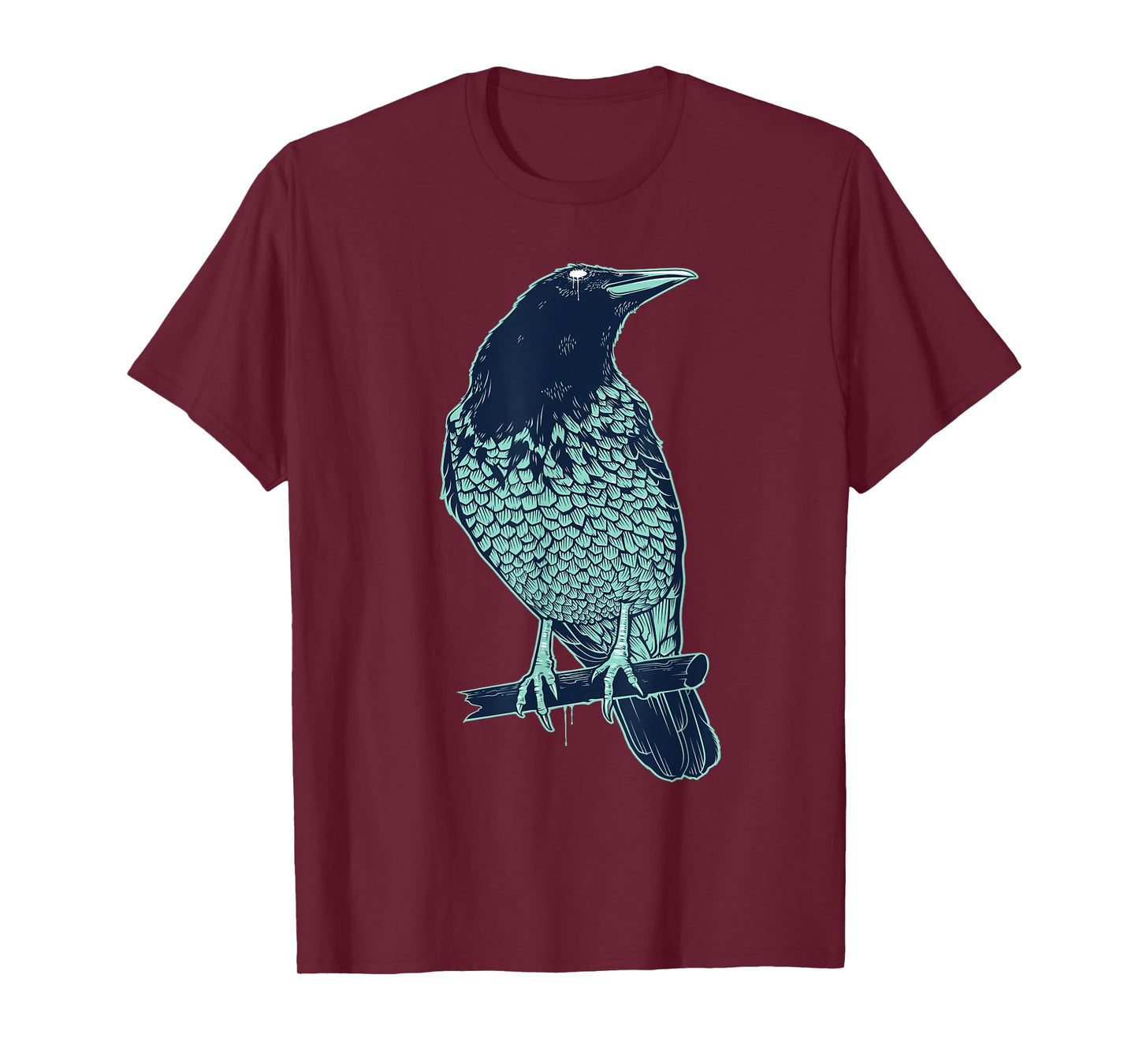 Colorful Raven Bird Illustration Graphic Art Outfit Crow T-Shirt