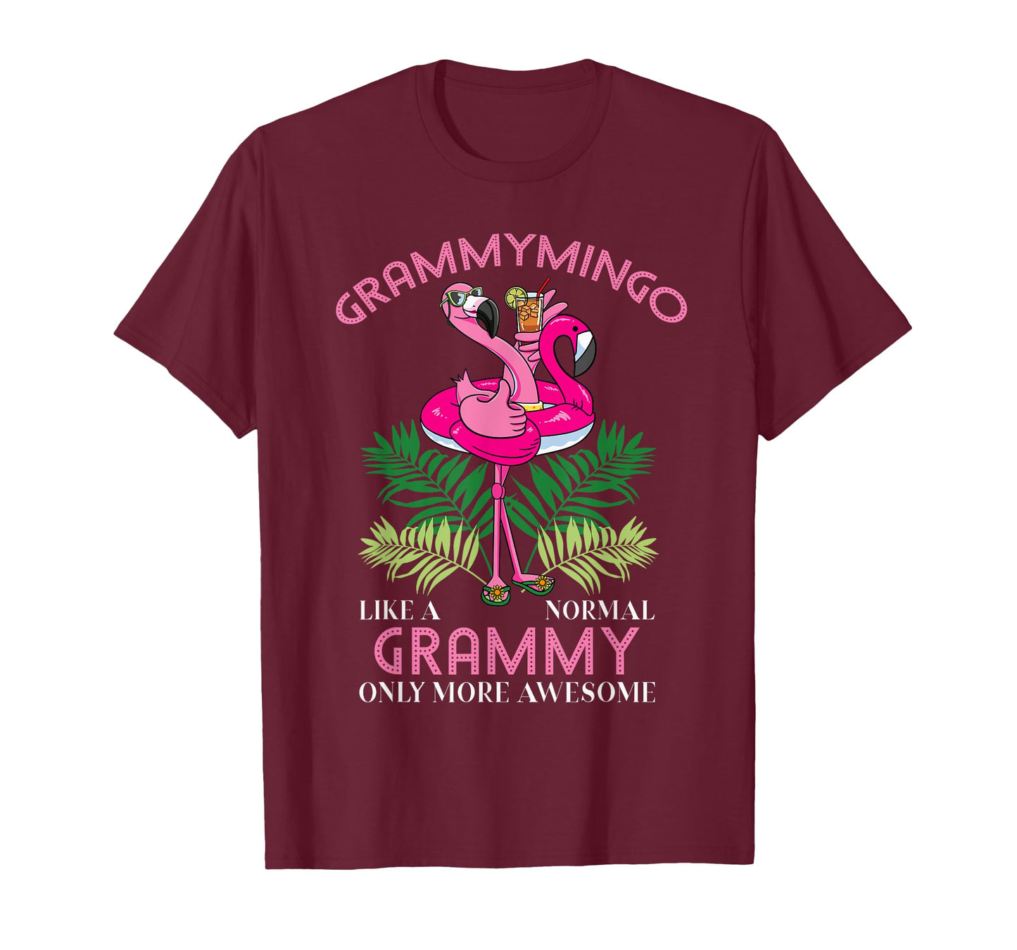 Grammymingo Grammy Flamingo Lover Grandma Grandmother Gramma T-Shirt