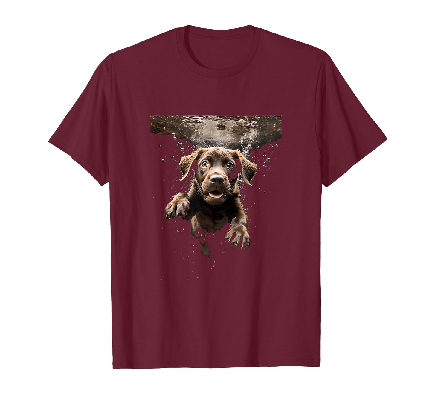 Labrador Retriever Dog Diving Swimming Underwater T-Shirt