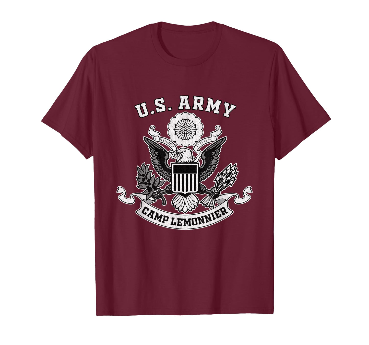 Camp Lemonnier Djibouti Military Base Eagle Emblem Vintage T-Shirt