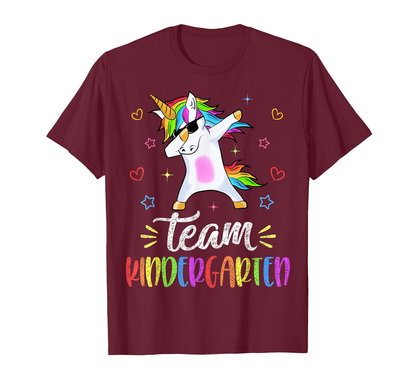 Team Kindergarten Unicorn Dab Teacher Back To School Gift T-Shirt