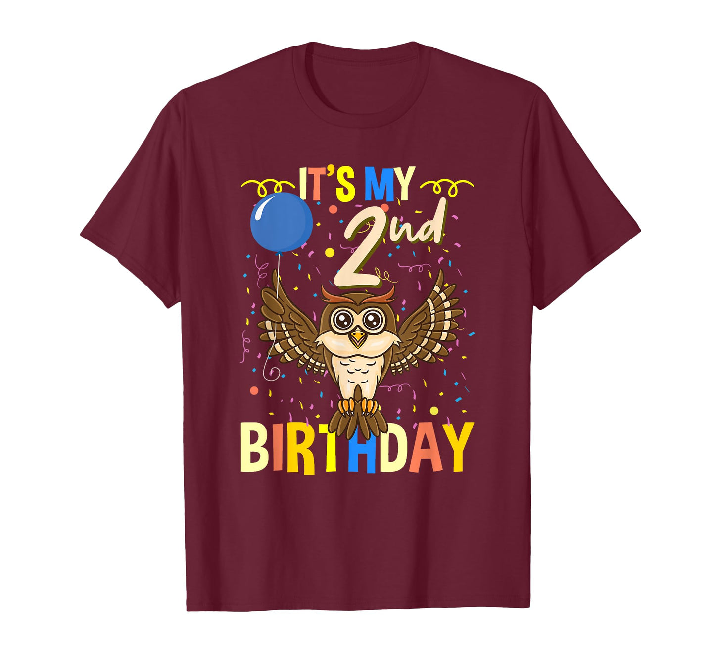 Its My 2nd Birthday Owl Bird T-Shirt