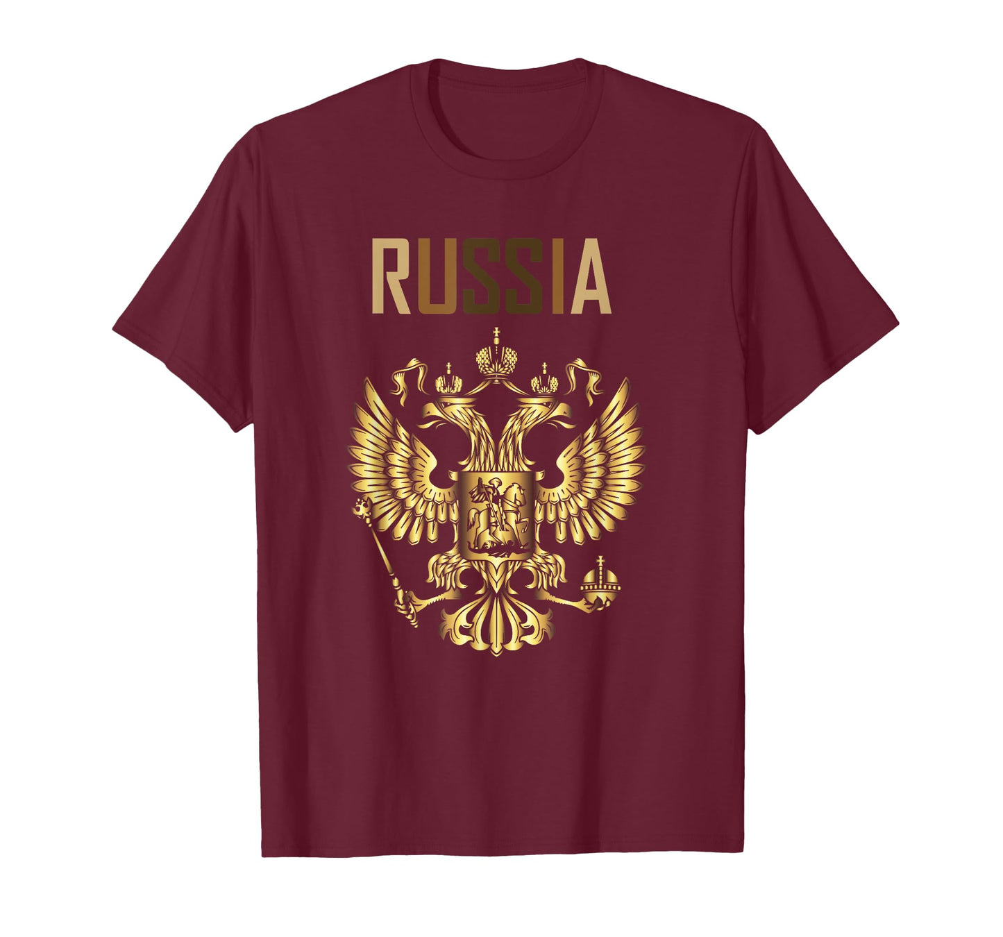 Russia Emblem T-Shirt | Russian Eagle Tee | Russian Flag T-Shirt
