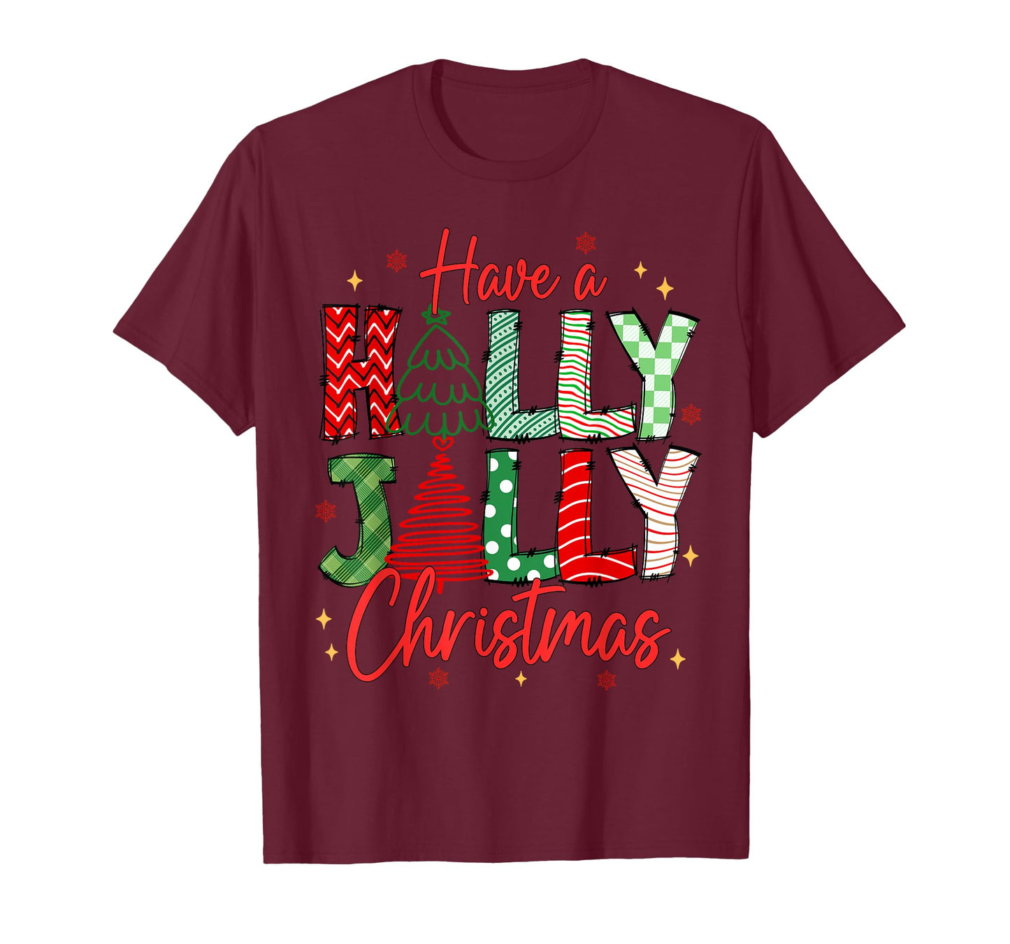 Have A Holly Xmas Jolly Christmas Coquette Vibes Women T-Shirt