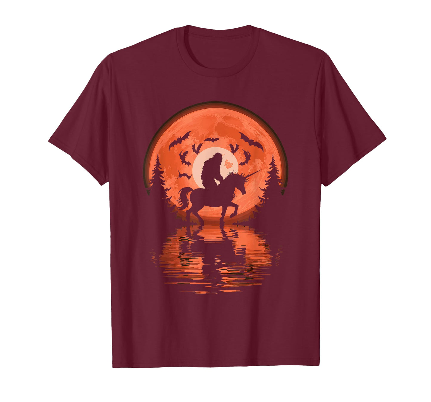 Bigfoot Riding Unicorn T-Shirt