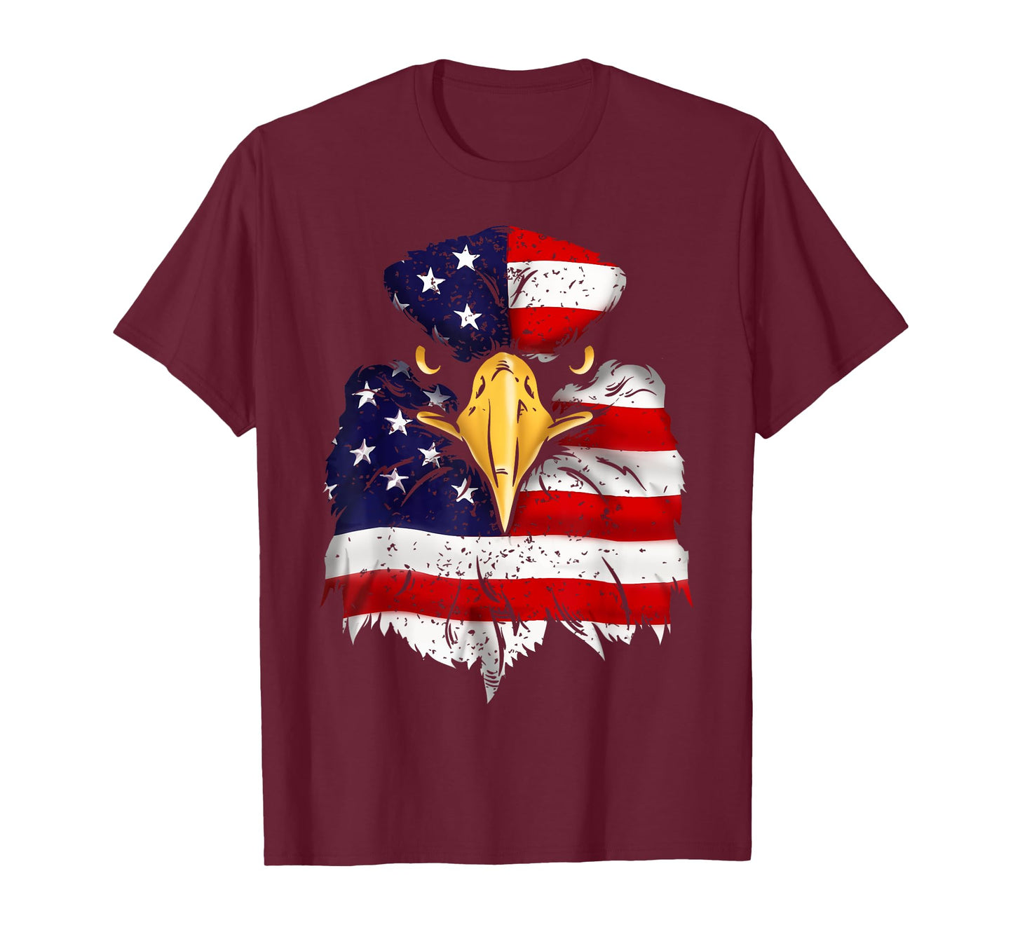 Bald Eagle 4th of July American Flag Patriotic Freedom USA T-Shirt