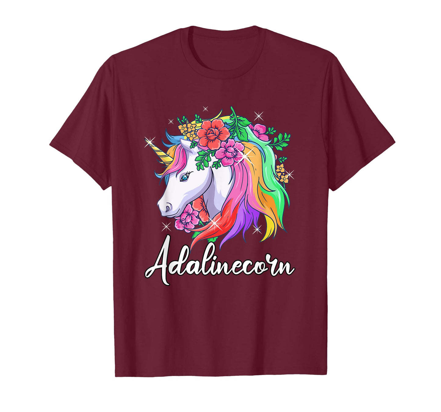 Cute Adalinecorn Personalized Name Unicorn Adaline T-Shirt