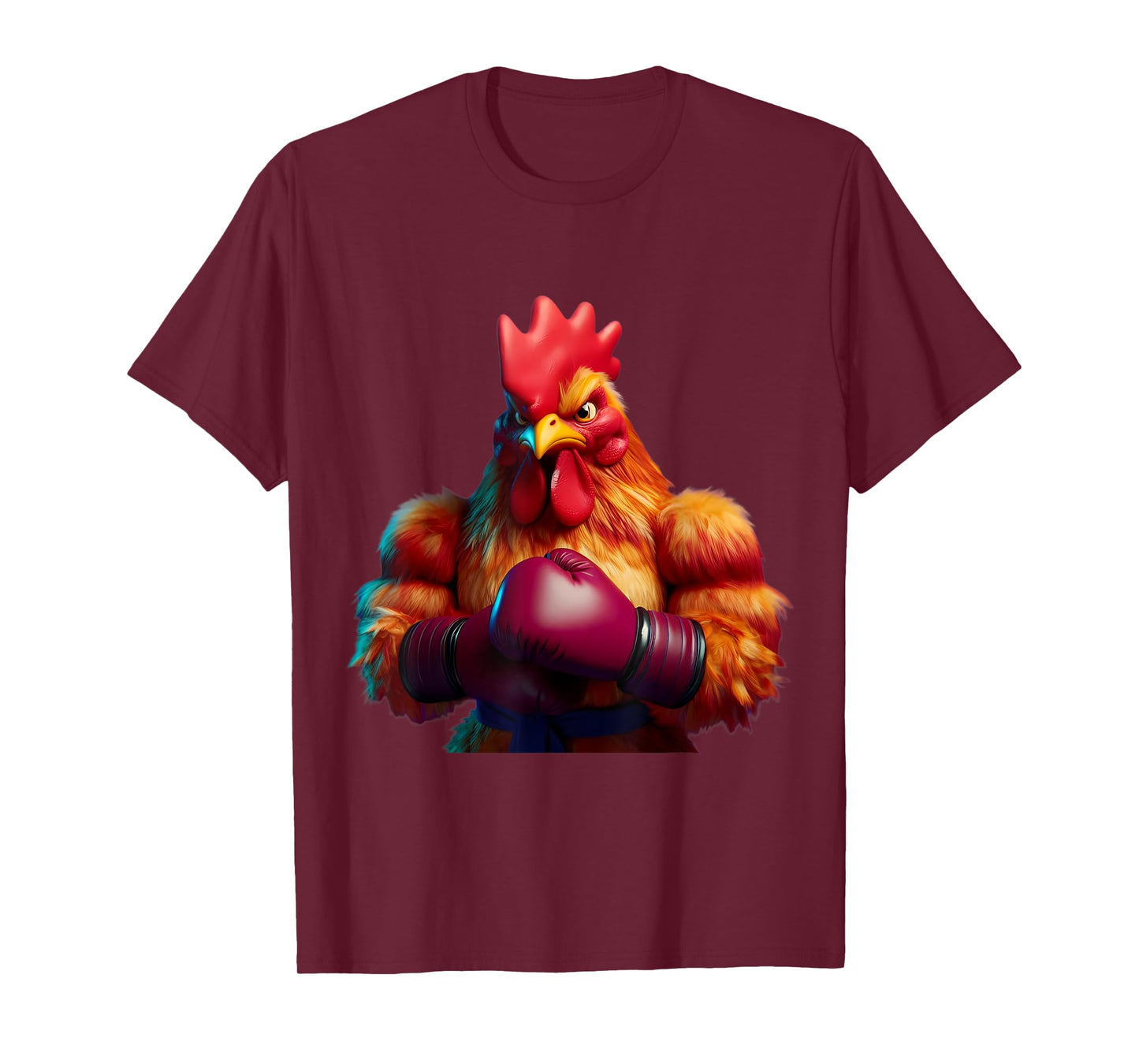 Boxing Chicken Boxer Kickboxer MMA Fighter Combat Sports Gym T-Shirt
