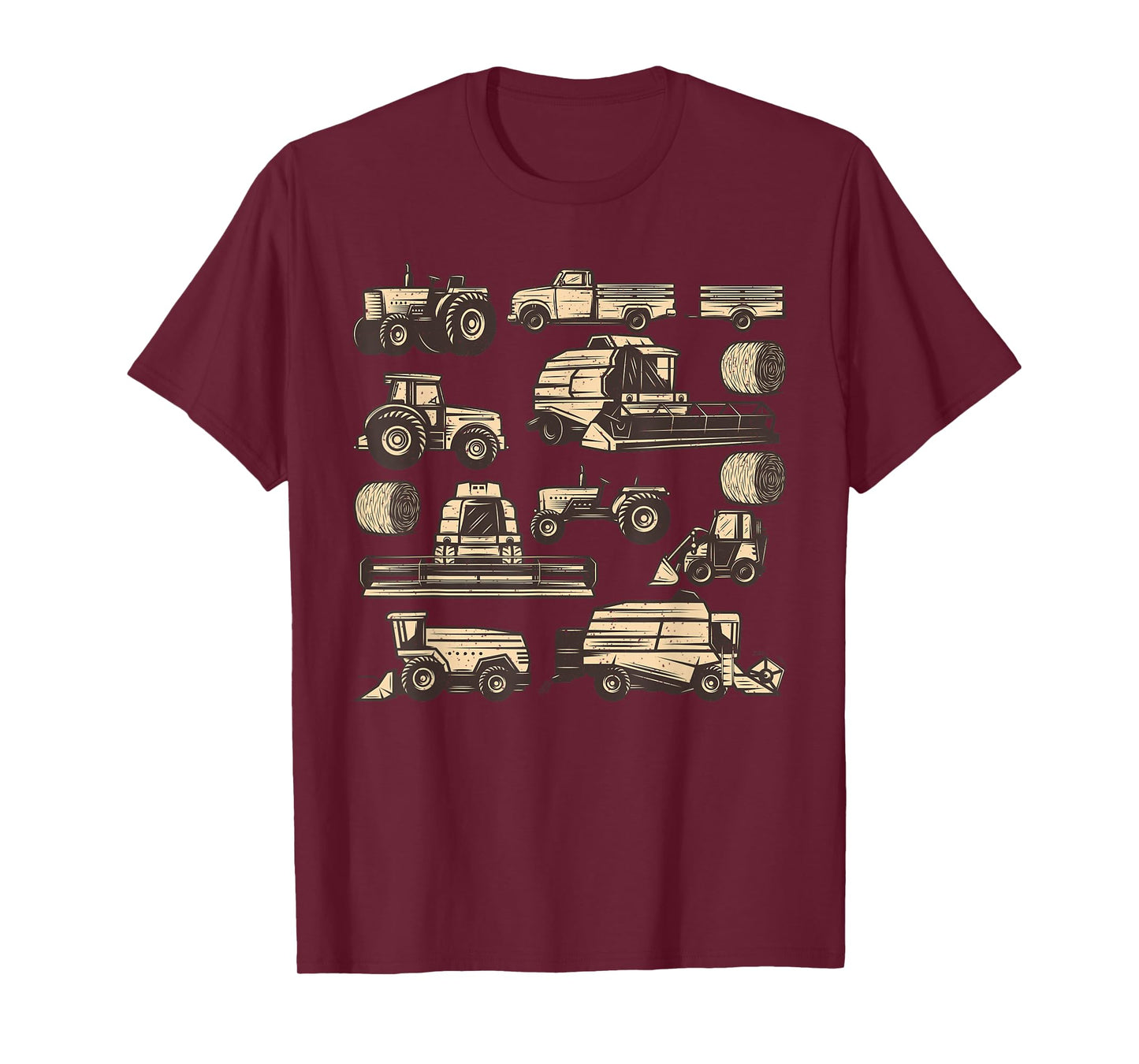 Tractor Farmer Art For Men Women Kids Farming Trucks Lover T-Shirt