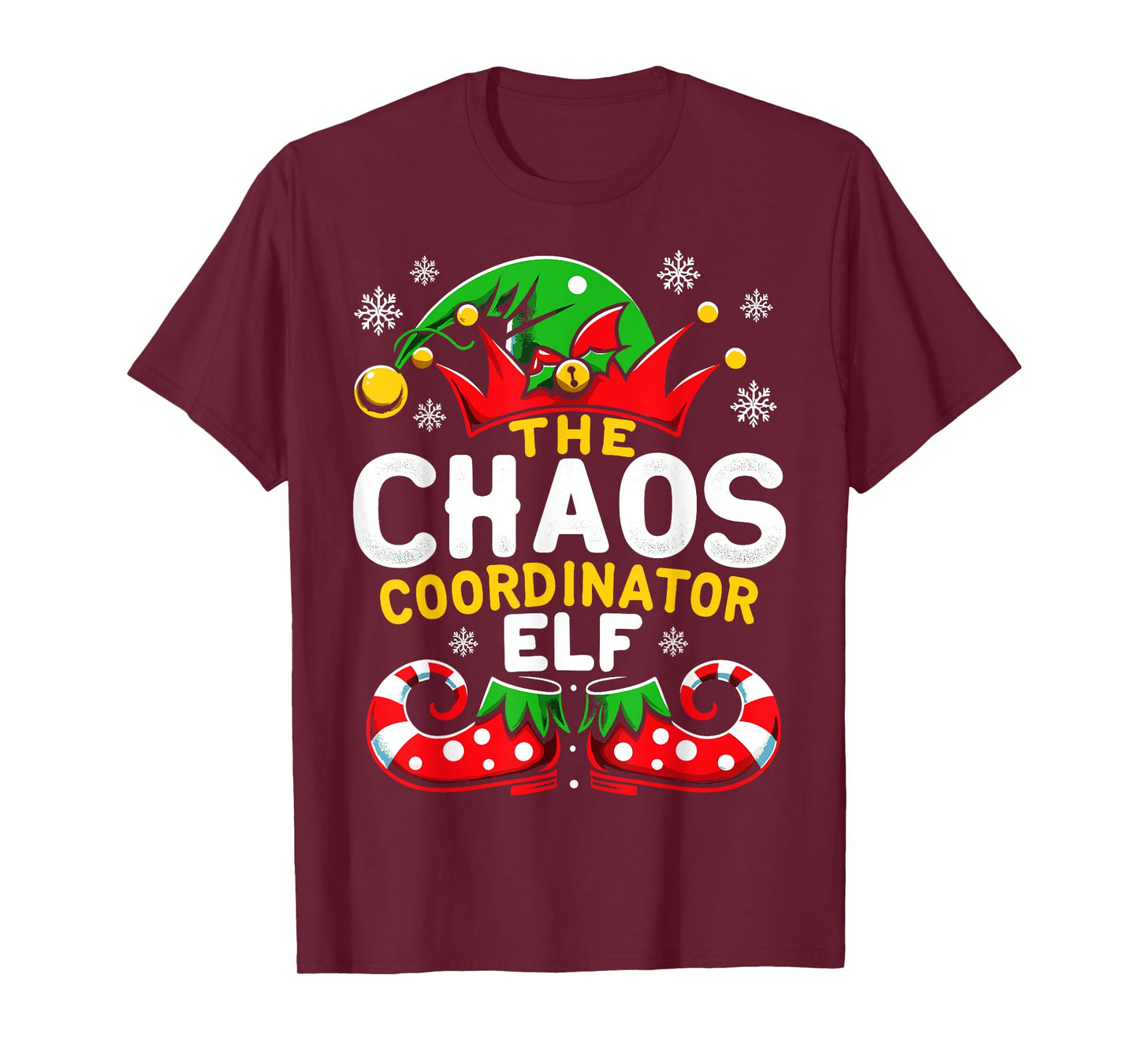 Christmas Chaos Coordinator Elf Xmas Family T-Shirt