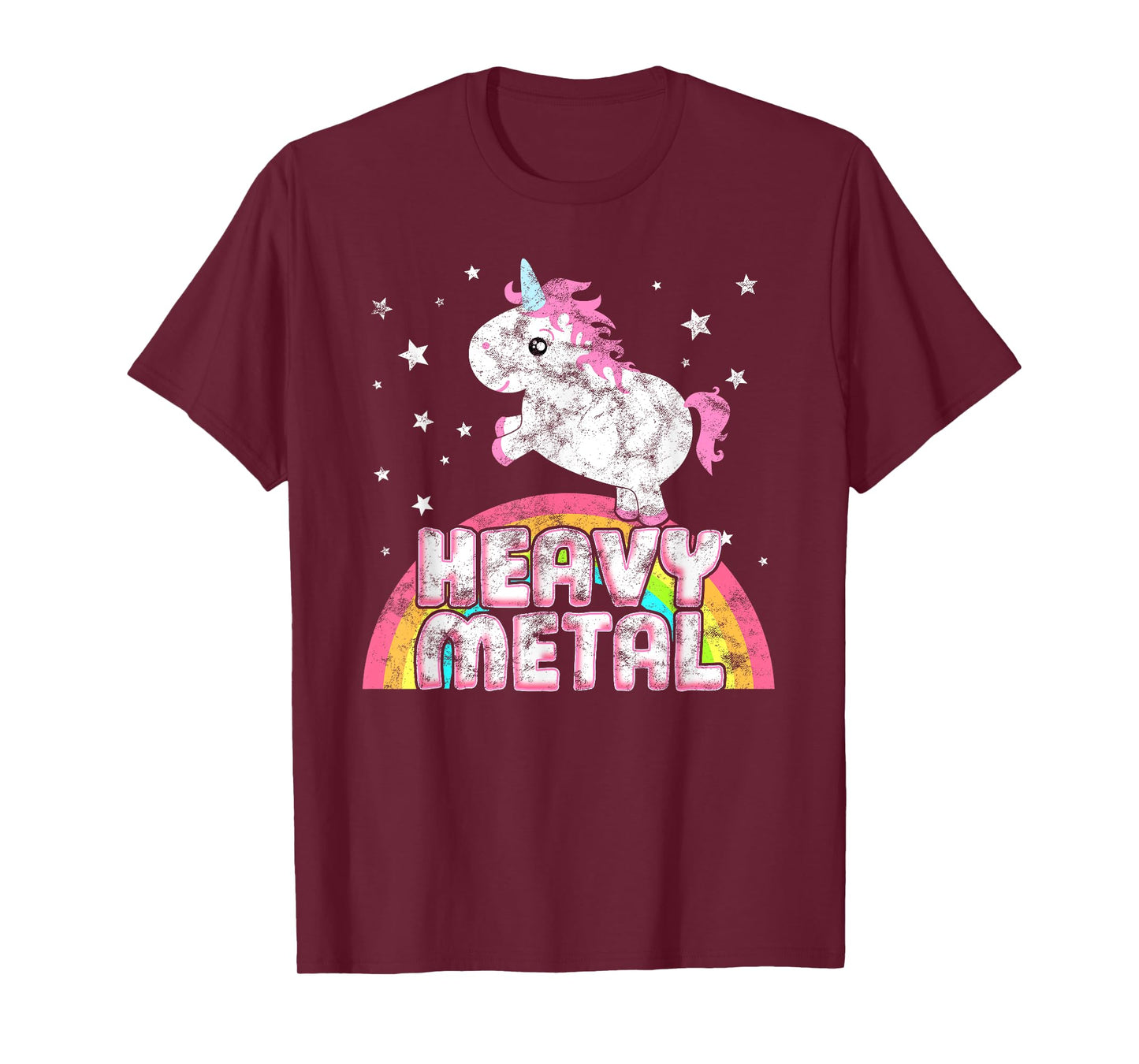 Funny Ironic Cool Unicorn Heavy Metal Music Festival T-Shirt T-Shirt