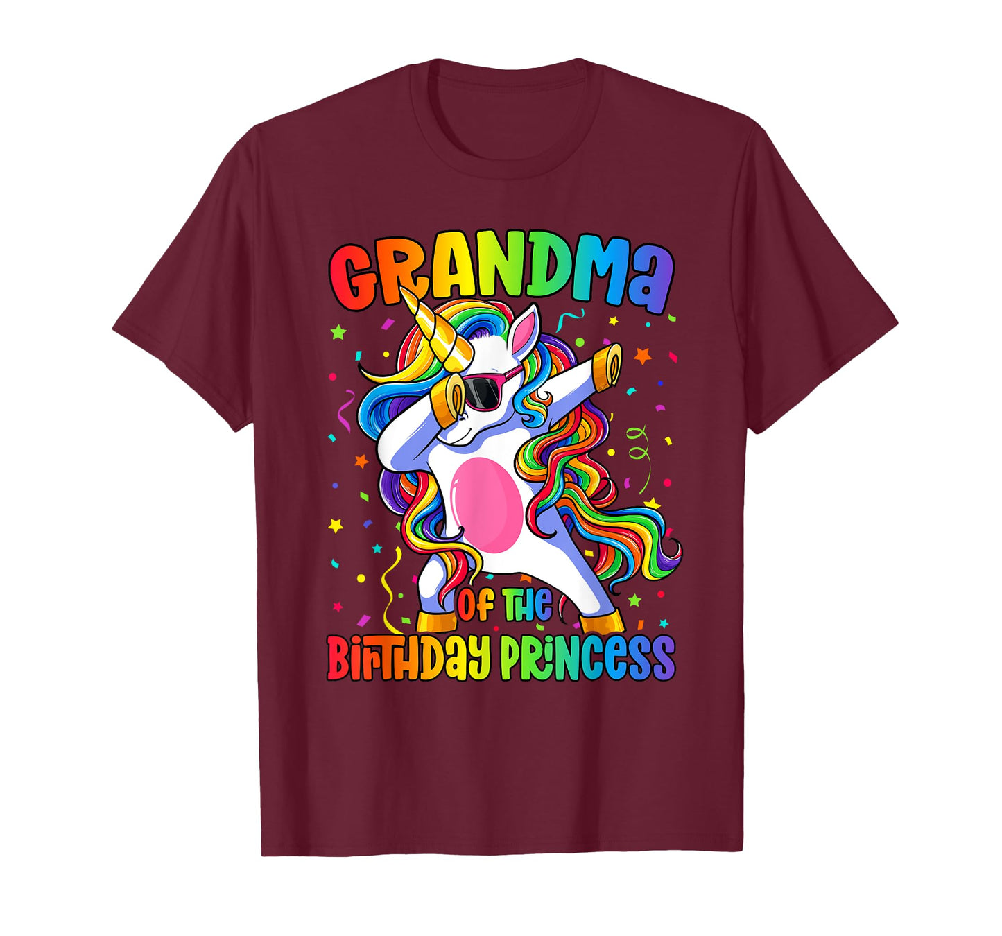 Grandma of the Birthday Princess Shirt Unicorn Grandma T-Shirt