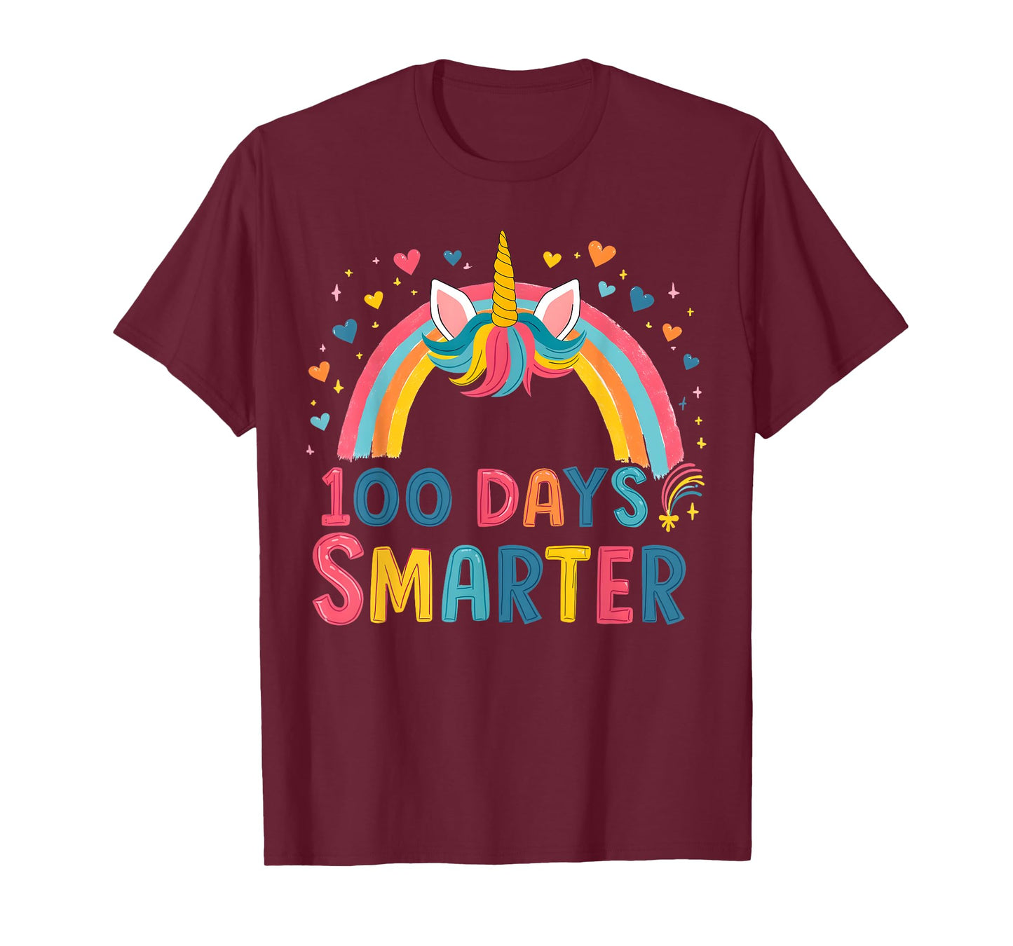 100 Days of School Smarter Unicorn Kids T-Shirt