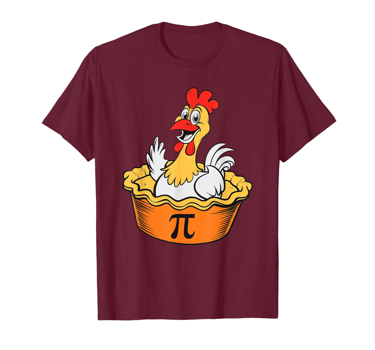 Funny Chicken Pot Pi Day Pie Math Lover Geek Gift 3.14 T-Shirt