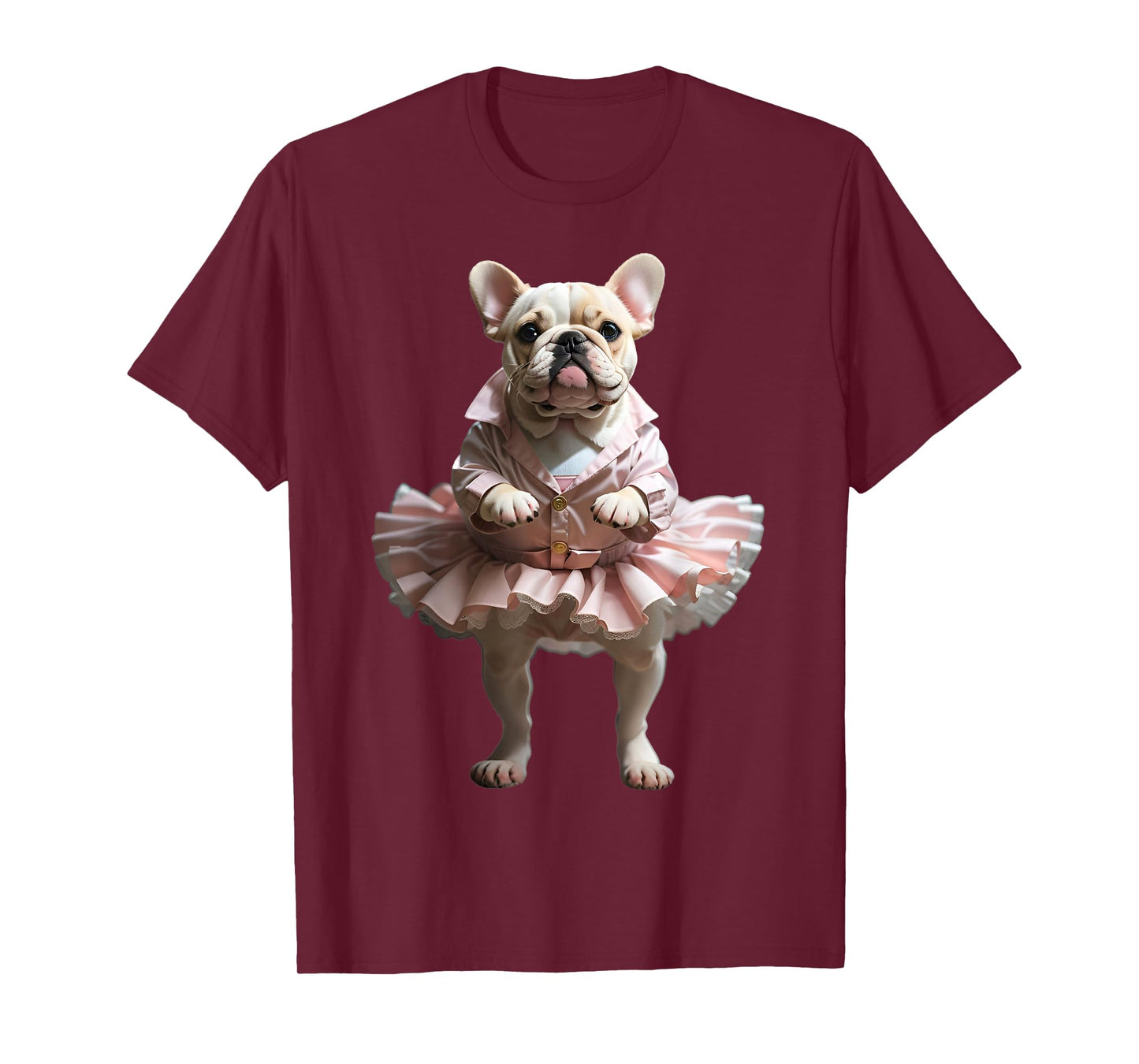 French Bulldog Ballet Funny Dog Owner Pet Tutu Graphic T-Shirt for Men Women Kids