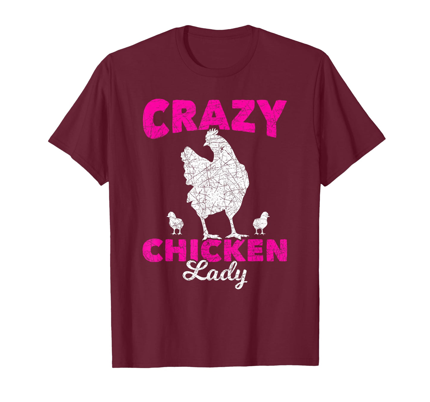 Crazy Chicken Lady Chicken T-Shirt