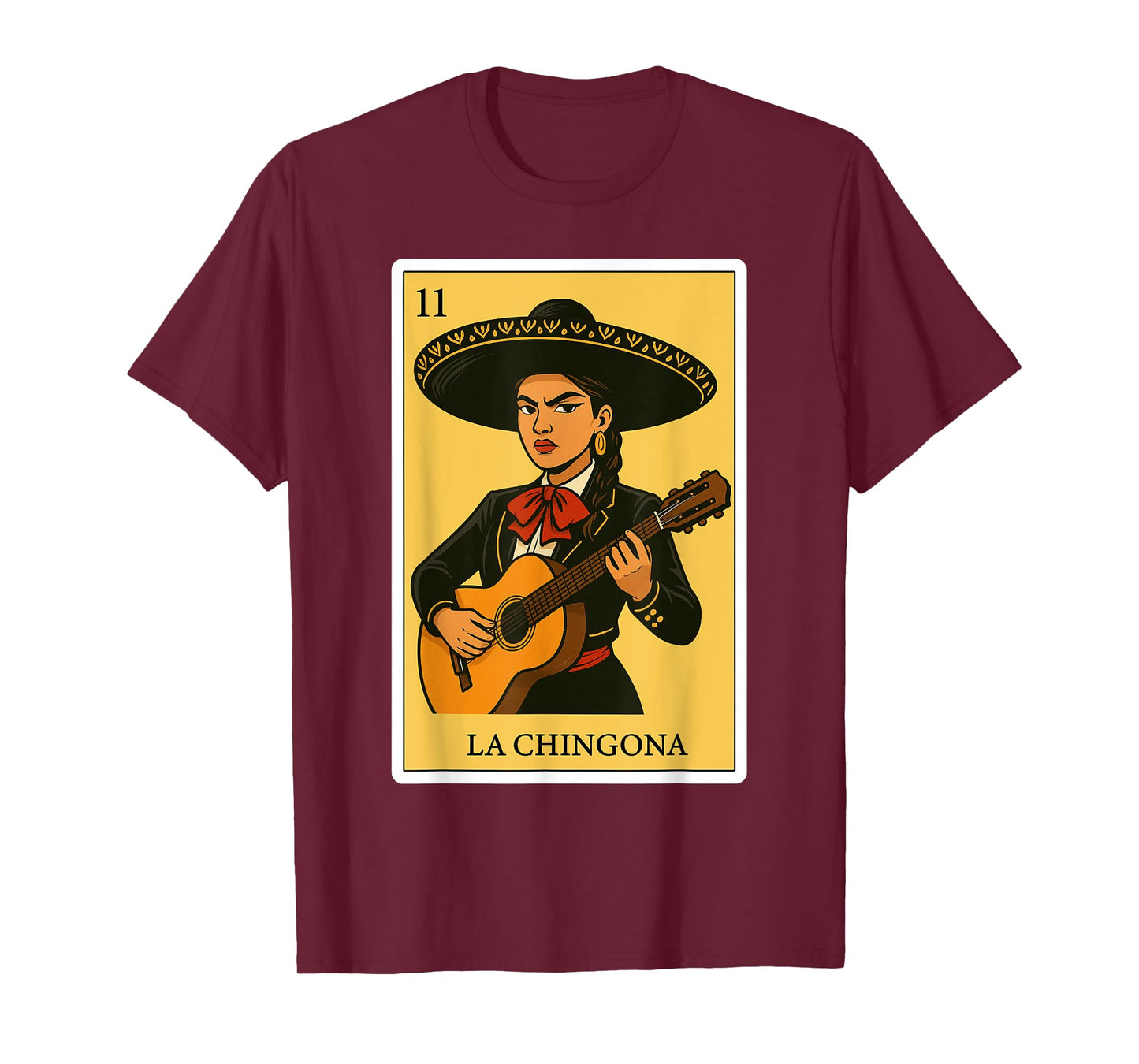 La Chingona Mariachi Funny Spanish-Mexican Bingo Women T-Shirt