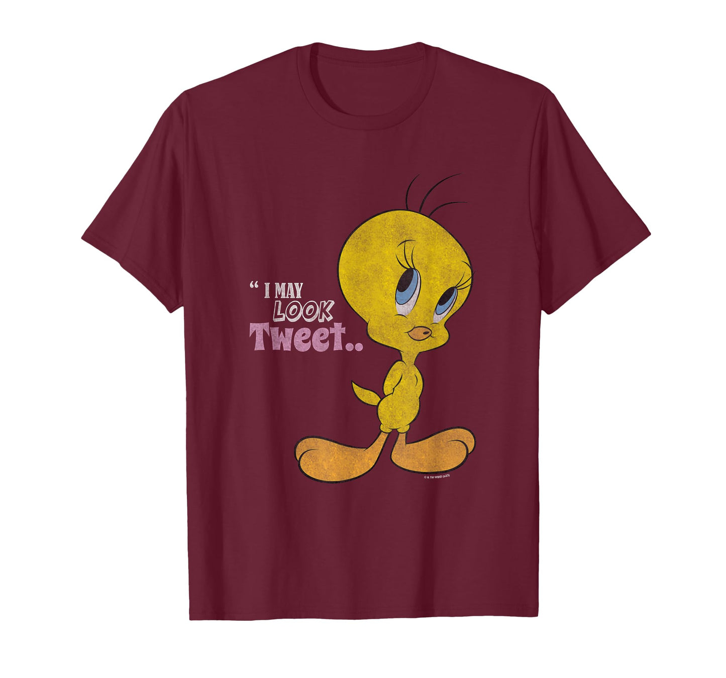Looney Tunes I May Look Tweet Distressed Tweety Shot T-Shirt