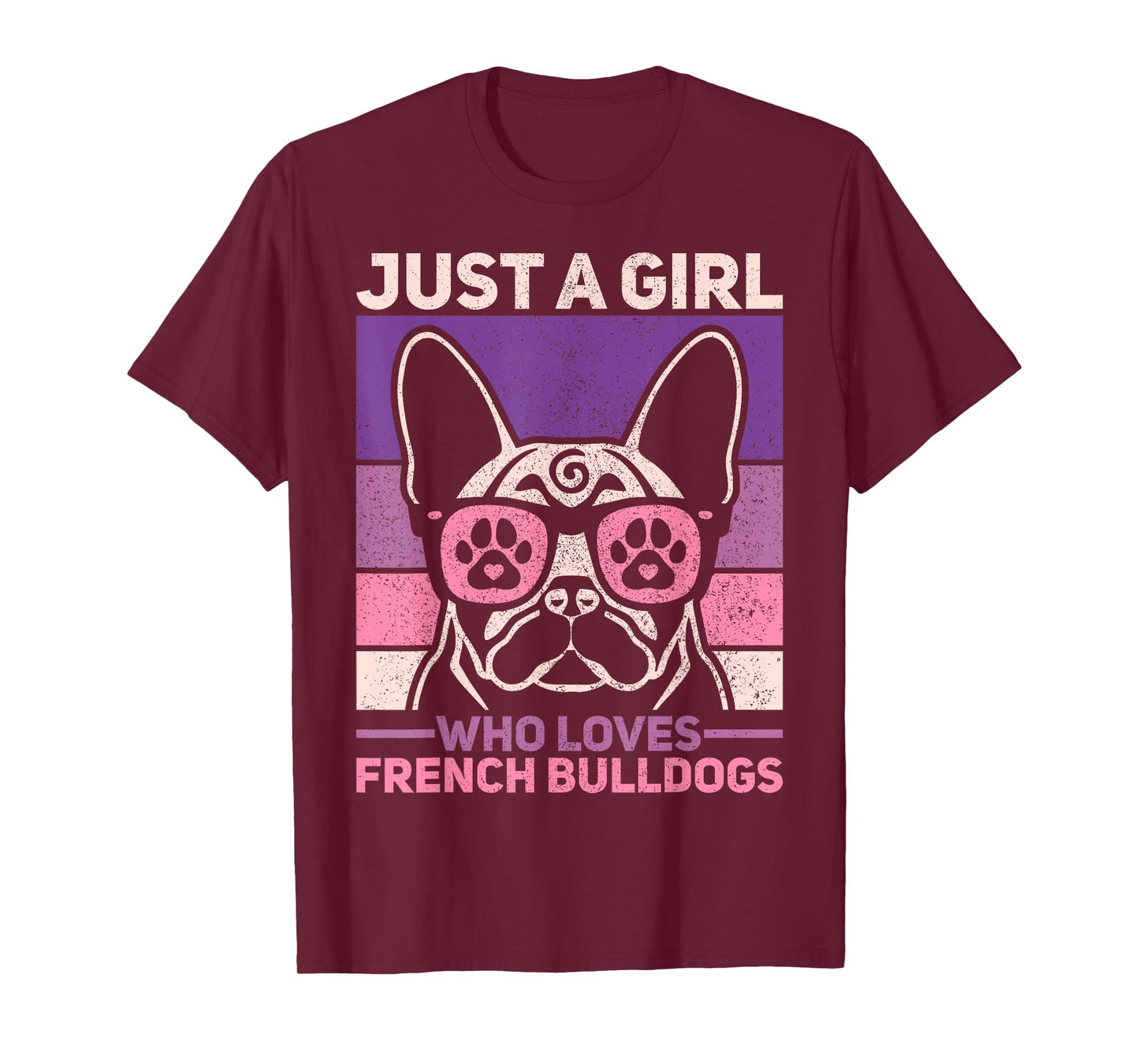 Retro Dog Lover Outfit Just A Girl Who Loves French Bulldogs T-Shirt