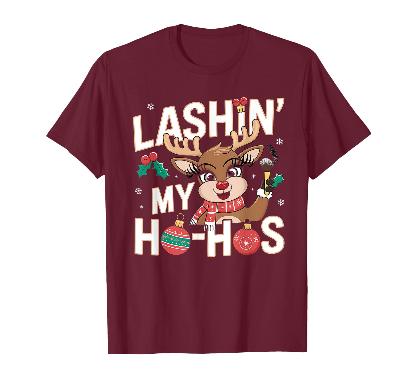 Xmas Cosmetics Lash Artist Lash Tech For Women Girls T-Shirt