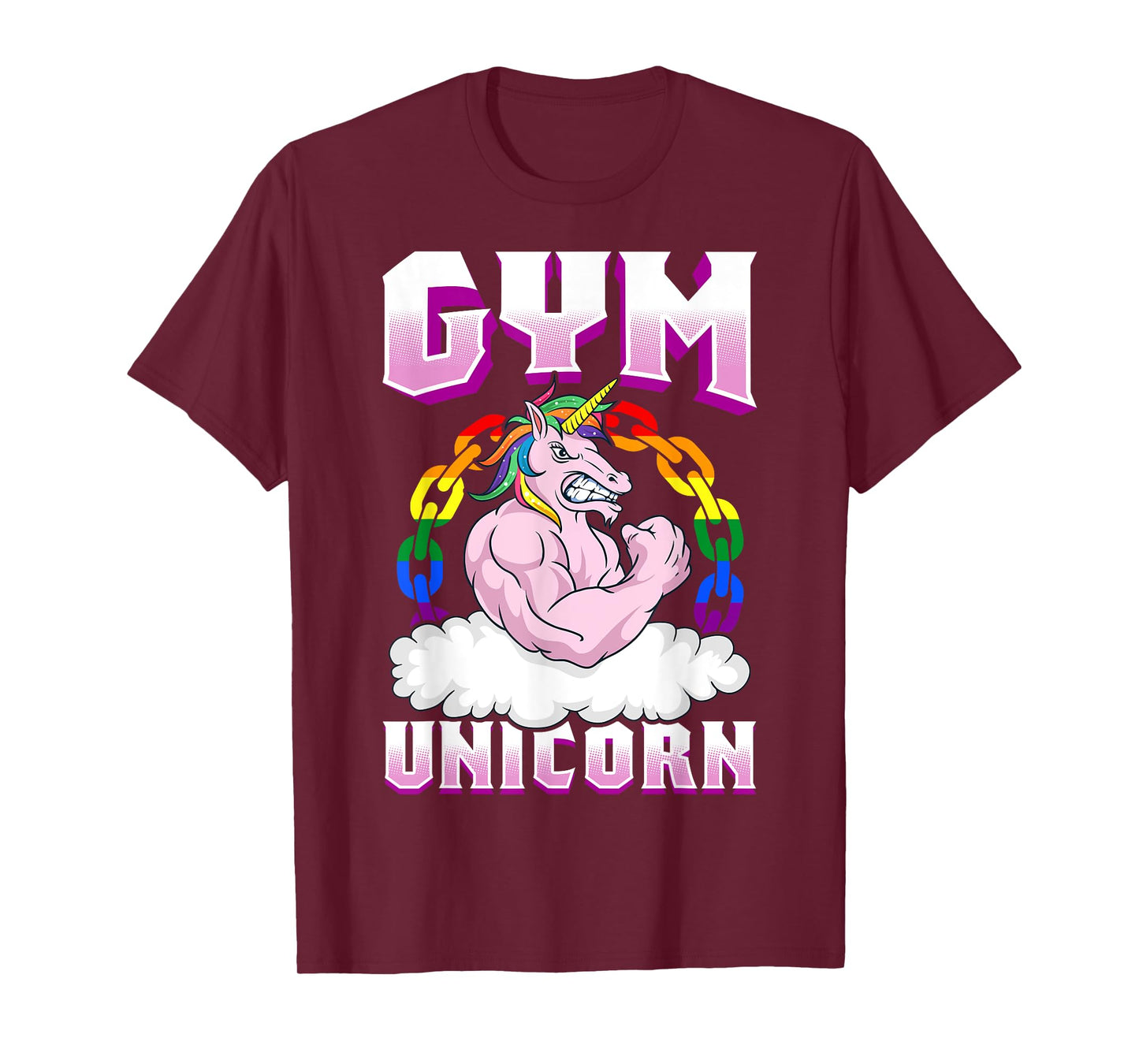 Gay Muscle Shirt Unicorn Funny Shirt Gay Gym Shirt Workout T-Shirt