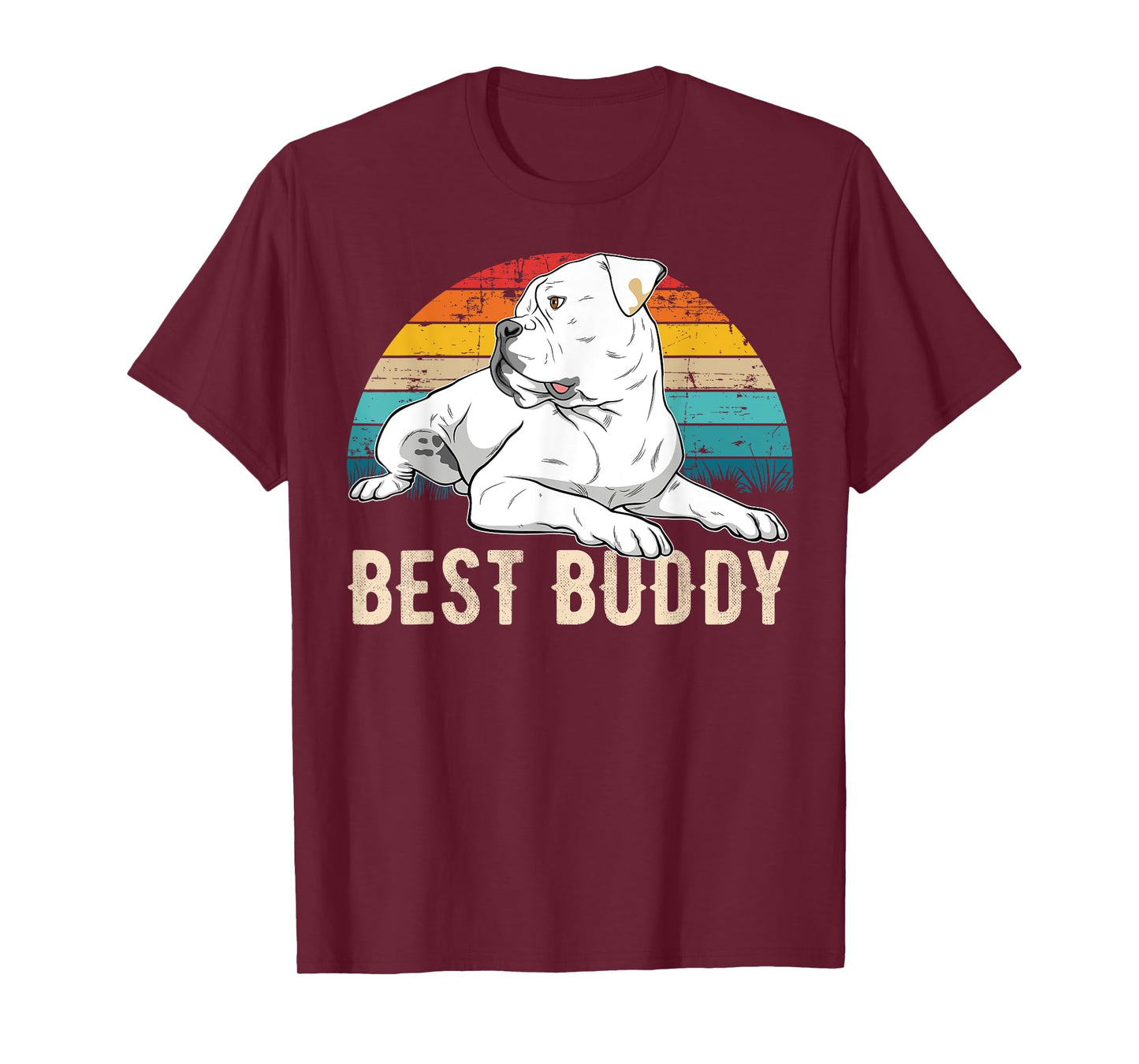 American Bulldog Old Southern White Bulldog Men Women Girls Kids T-Shirt