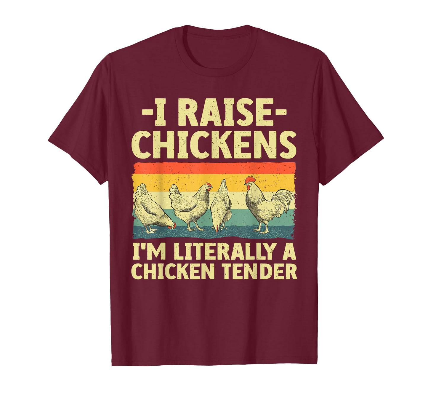 Chicken Gift Chicken Lover Accessories & Stuff Unisex-Adult T-Shirt Black Small Funny Chicken Tender Art Poultry Chicken Farmer T-Shirt