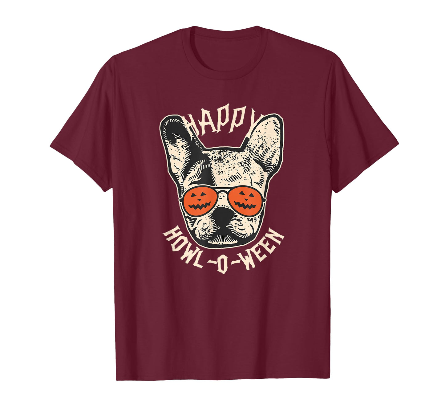 Happy Howl-o-ween Frenchie | French Bulldog Halloween T-Shirt